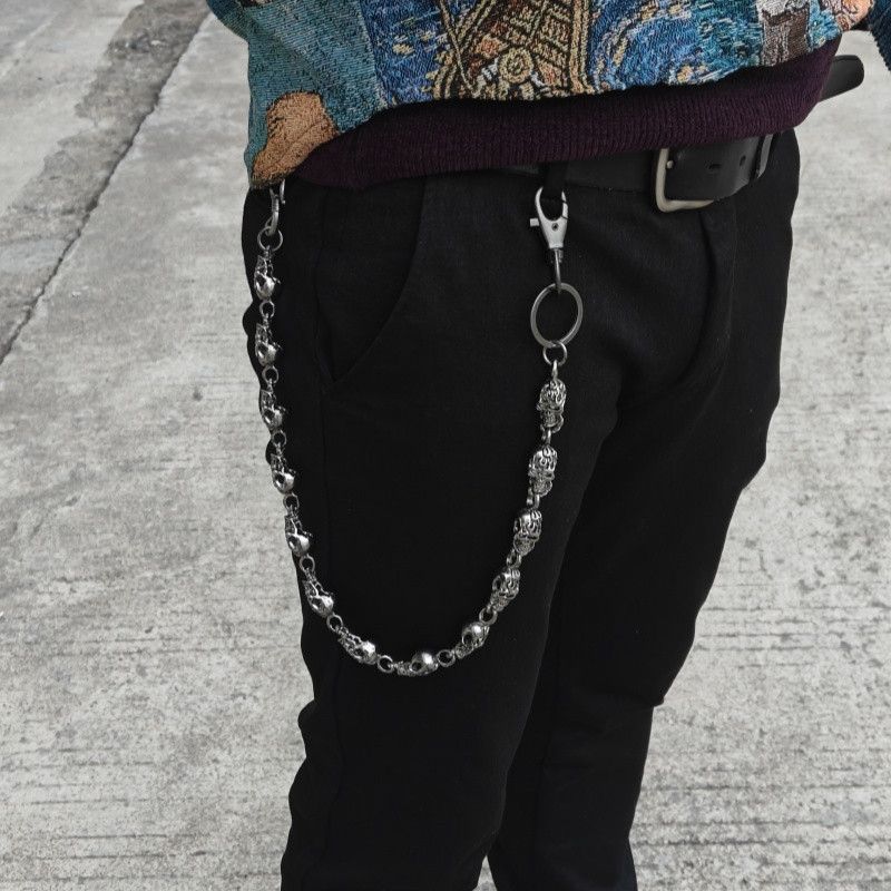 Japanese Brand × Jewelry Retro Metal Pants Chain with Flying Eagle & Skull Head Size ONE SIZE - 2 Thumbnail