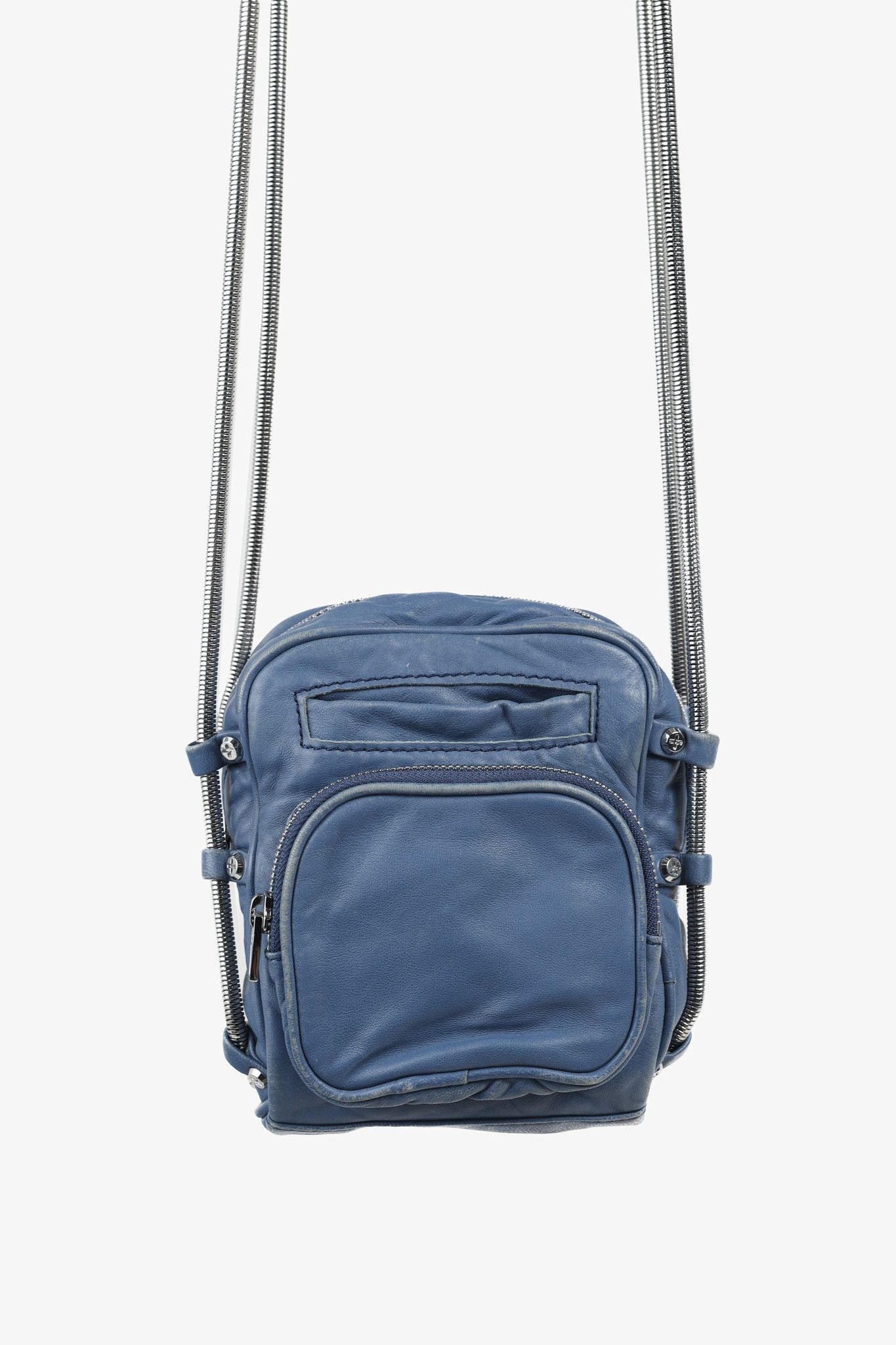 Alexander Wang Alexander Wang Mini Brenda Blue Leather Crossbody Bag Size ONE SIZE - 1 Thumbnail