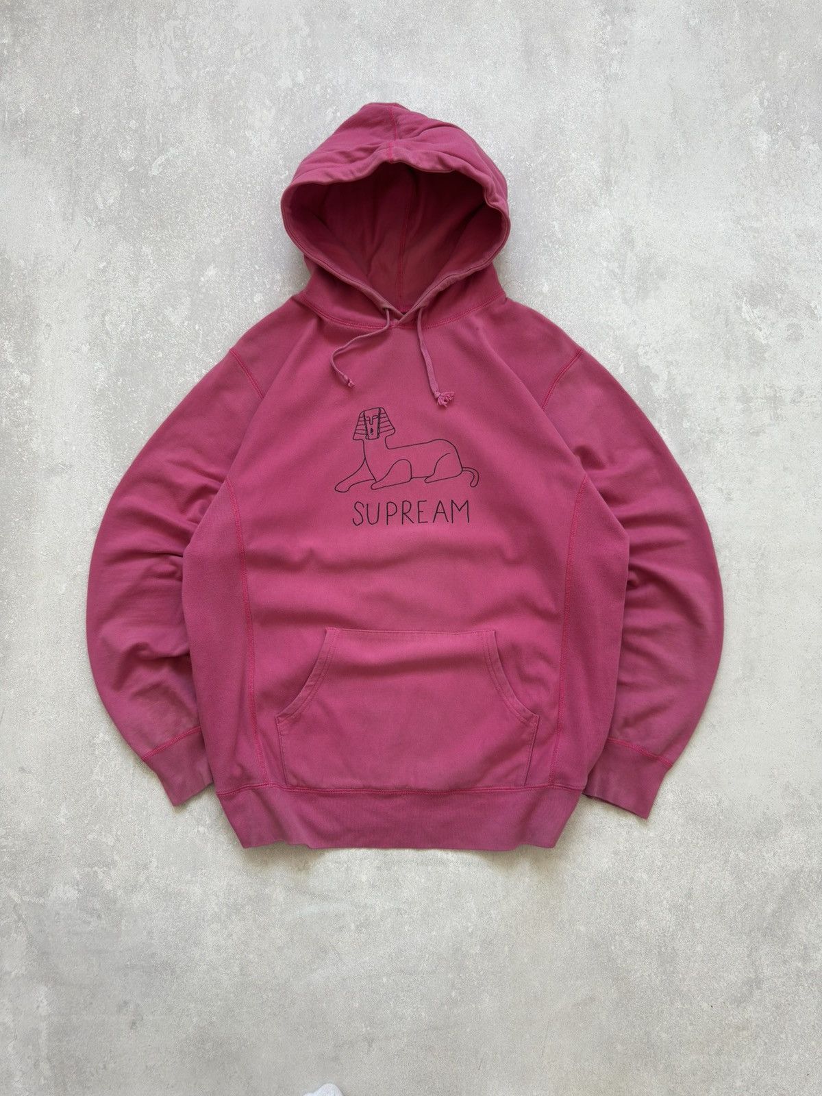 Supreme Vintage Supreme Sphinx Pink OG Hoodie SS13 Size US XL / EU 56 / 4 - 1 Thumbnail