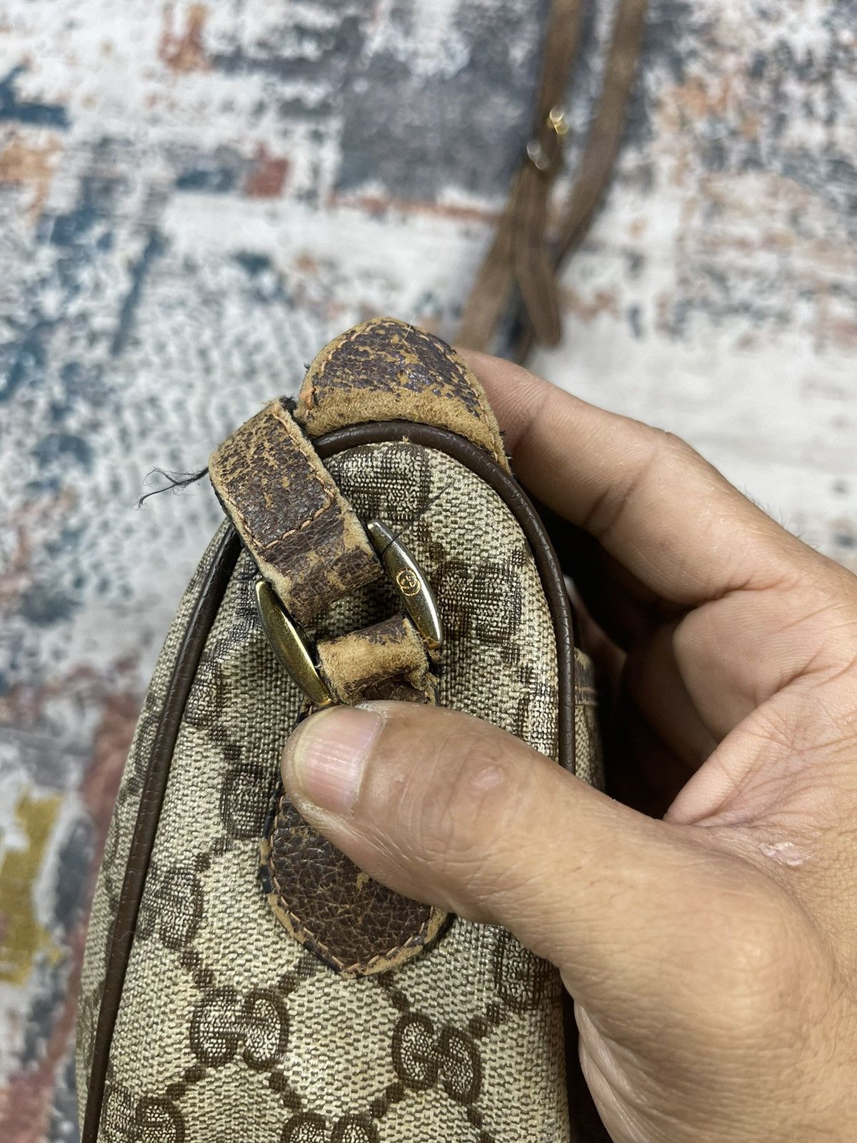 Gucci Vintage Gucci Ophidia Supreme Web Shoulder Sling Bag Size ONE SIZE - 5 Thumbnail