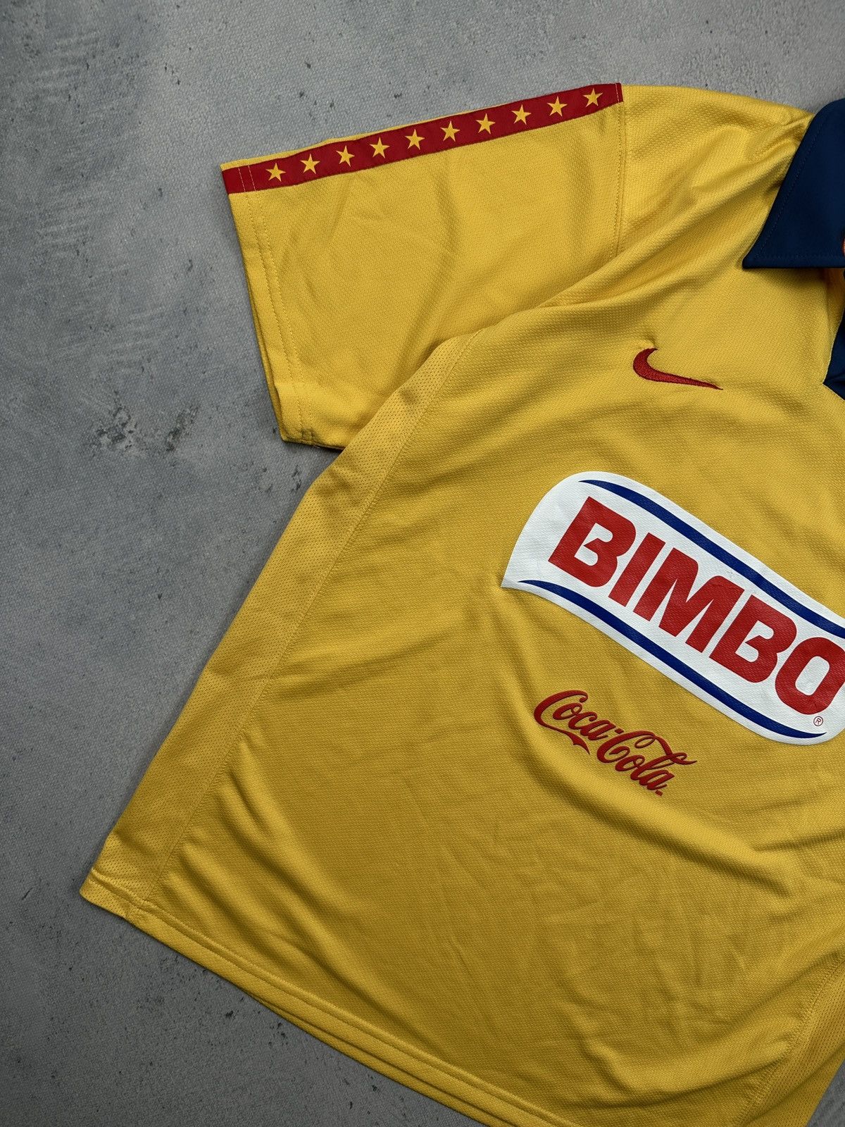 Nike Vintage 2006 Club America Nike Home Jersey Yellow Bimbo Size US L / EU 52-54 / 3 - 11 Thumbnail