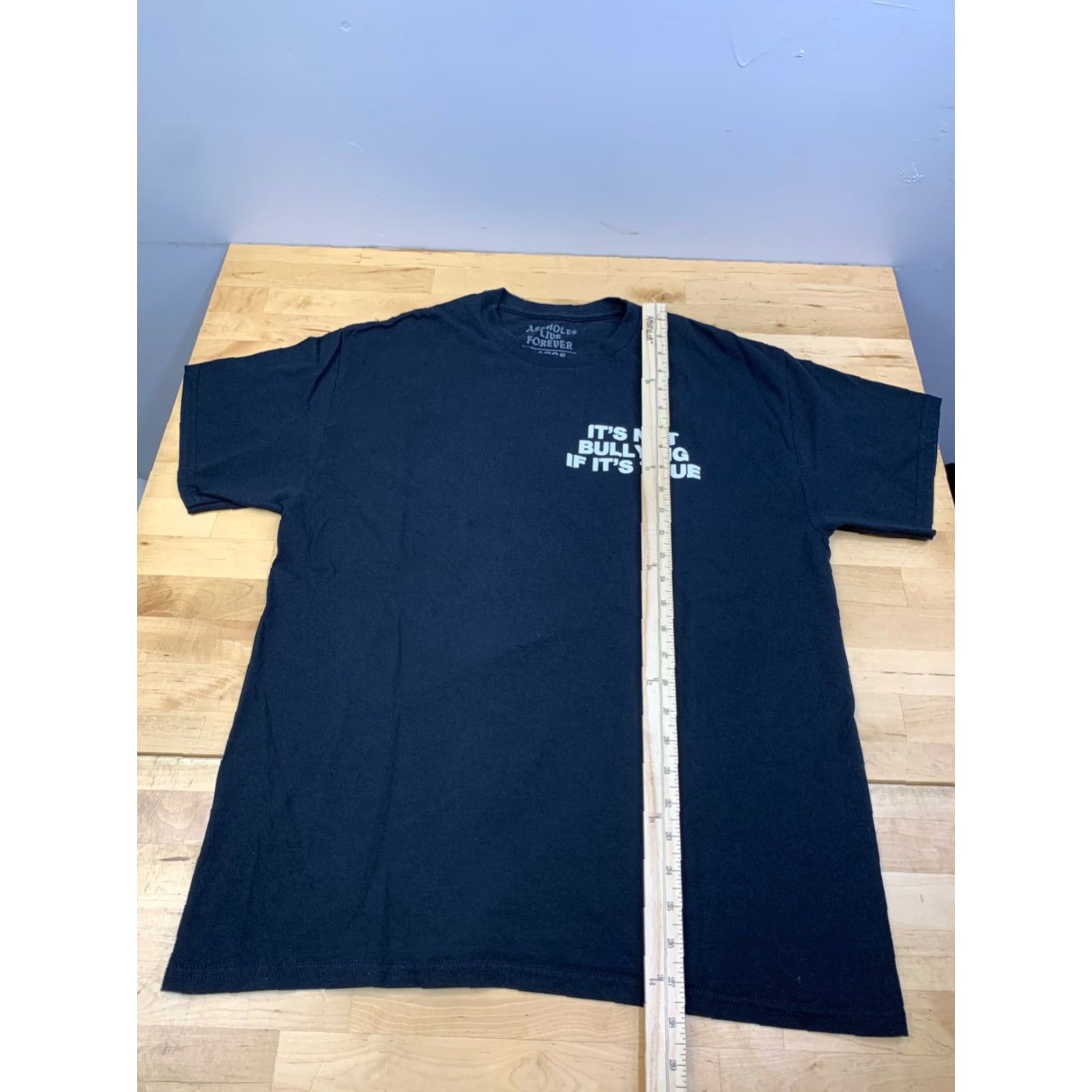 Olive A**holes Live Forever Shirt Mens L Black Graphic Print Short Sleeve Crew Neck Funny T-Shirt 12382 Size US L / EU 52-54 / 3 - 4 Thumbnail