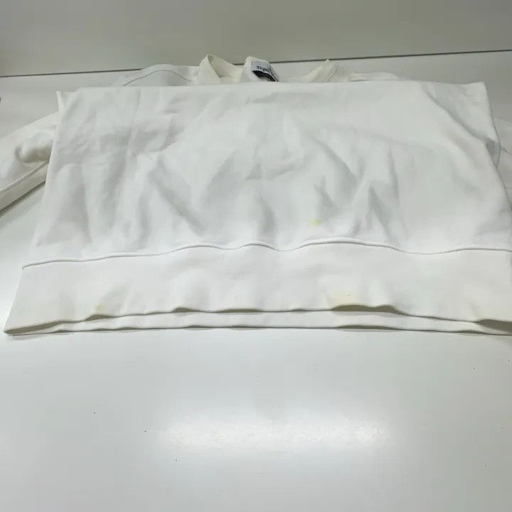 Stone Island Stone Island White Logo Crewneck Sweatshirt -2506 Size US XXL / EU 58 / 5 - 6 Thumbnail