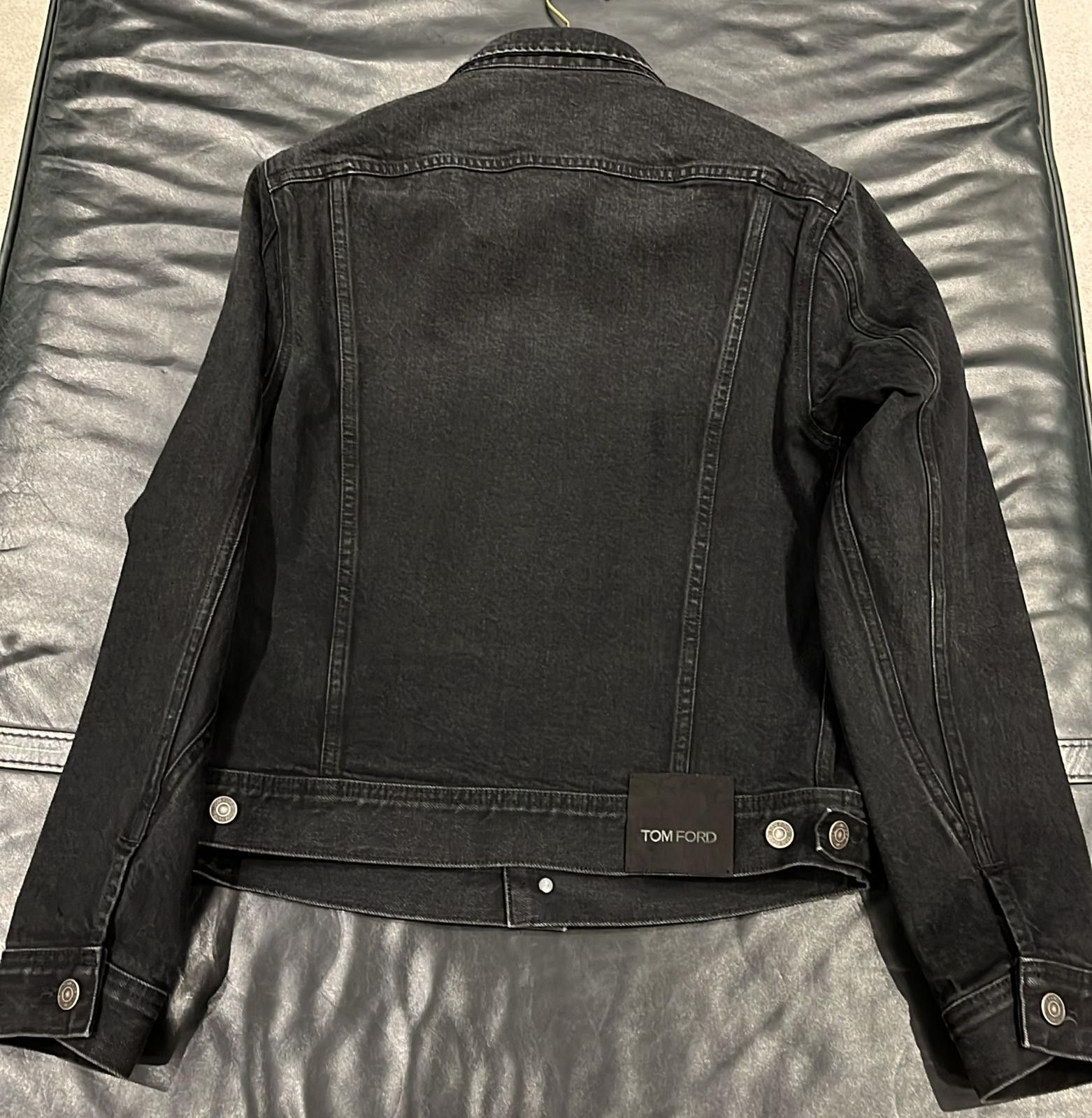 Tom Ford o1loc1c0126 DJI001 Denim Jacket in Black Size US M / EU 48-50 / 2 - 2 Thumbnail