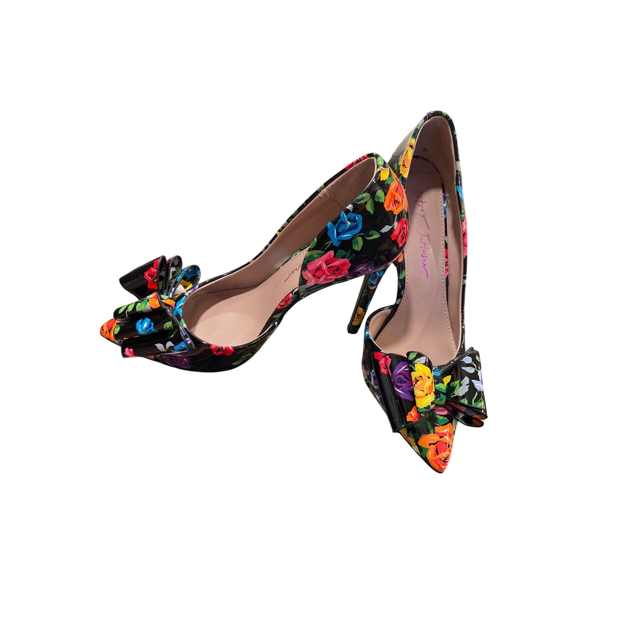 Betsey Johnson Betsey Johnson wms floral faux leather stilleto heels shoes Size US 6.5 / IT 36.5 - 2 Thumbnail