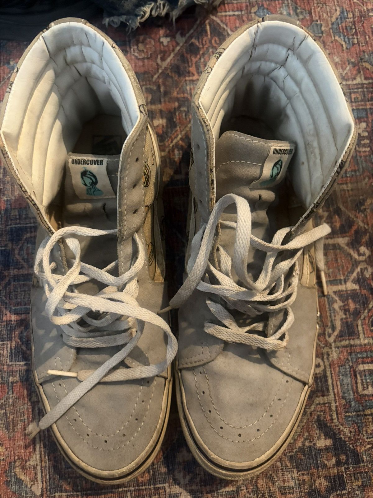 Undercover × Vans 2002 HAZE x Vans Sk8-Hi Burger Print ultra rare