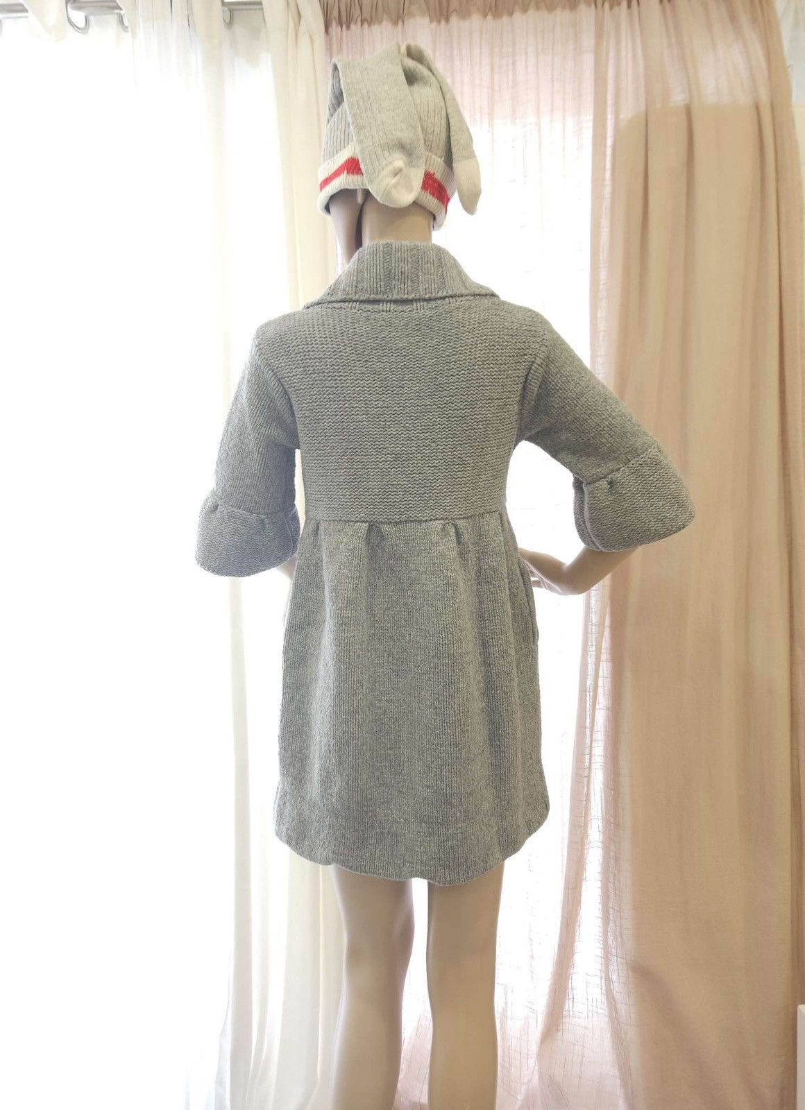 Alice + Olivia × Vintage Alice & Olivia Knit Wool Alpaca Bell Sleeve Cardigan/ Dress Size M / US 6-8 / IT 42-44 - 4 Thumbnail