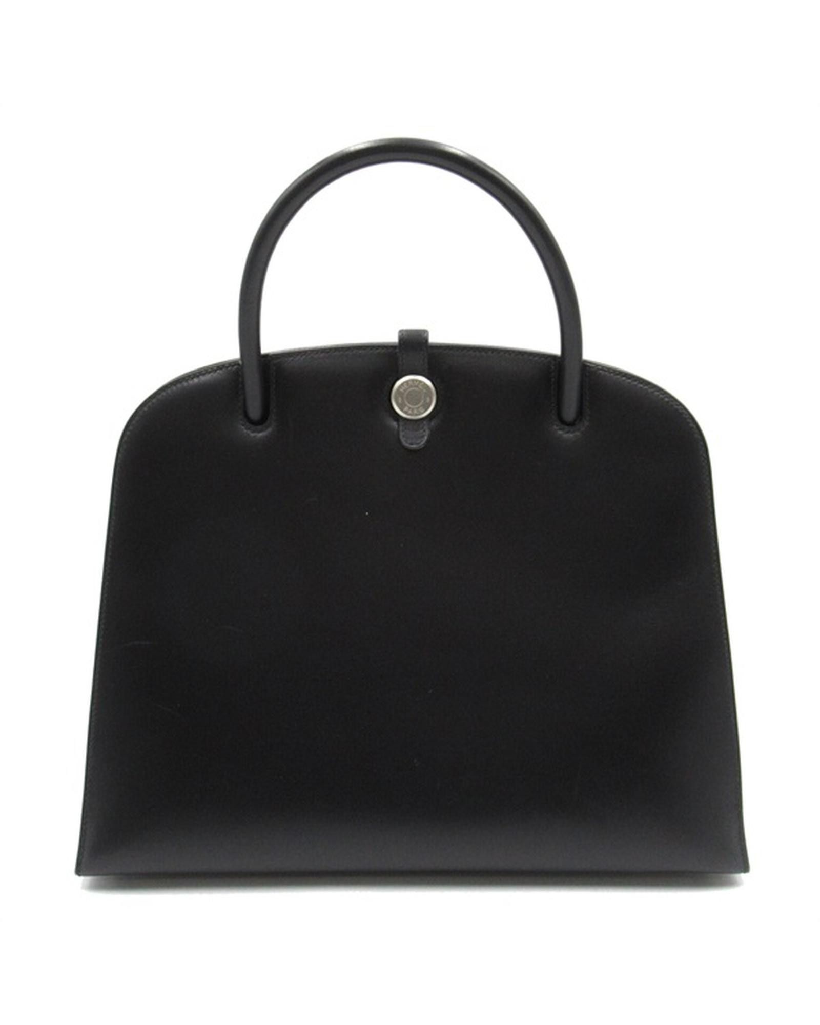 image of Hermes Black Box Bag In Excellent Condition, Women's