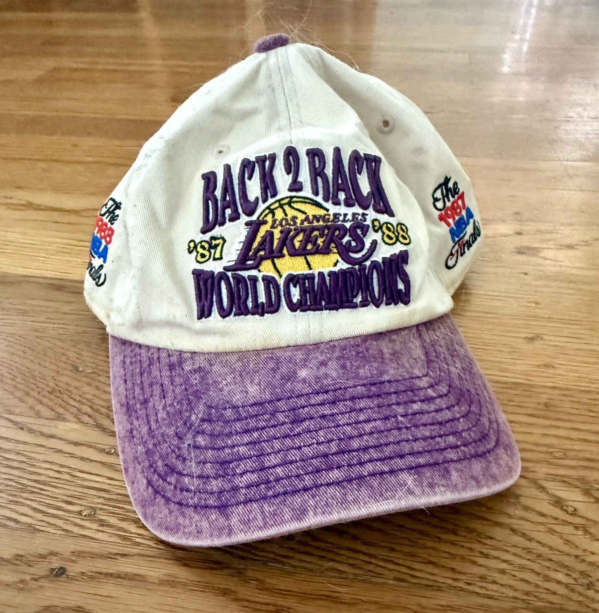 Mitchell & Ness Mitchell & Ness Los Angeles Lakers “Back 2 Back” Hat – NBA Size ONE SIZE - 1 Thumbnail