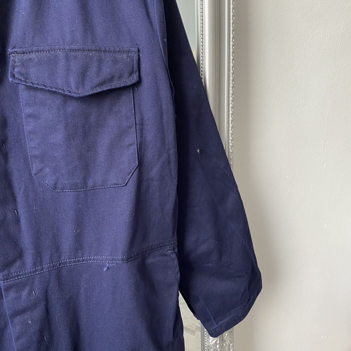 Le Mont Saint Michel Vintage Sanfor French work Coverall jumpsuit Workwear Size US 30 / EU 46 - 6 Thumbnail