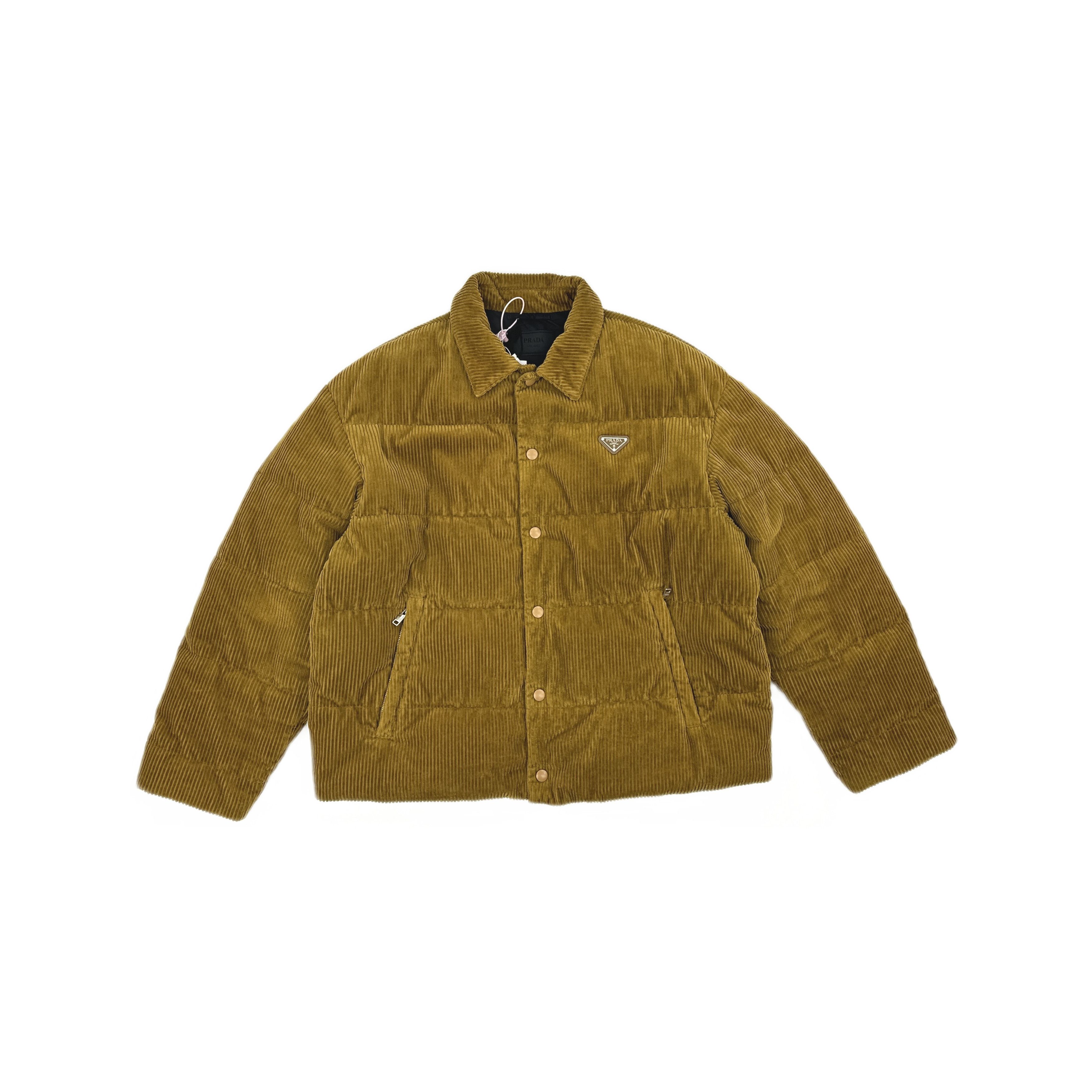 Prada Prada Corduroy Down Jacket Size L Size US L / EU 52-54 / 3 - 1 Thumbnail