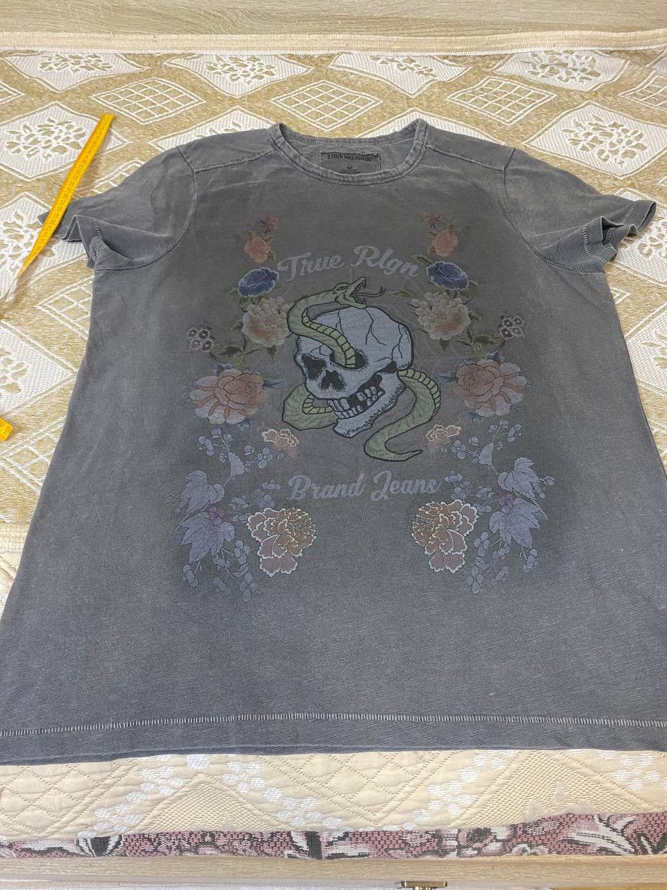 True Religion 🔥 True Religion Skull T Shirt Y2K Affliction Ed Hardy Point Size US M / EU 48-50 / 2 - 6 Thumbnail