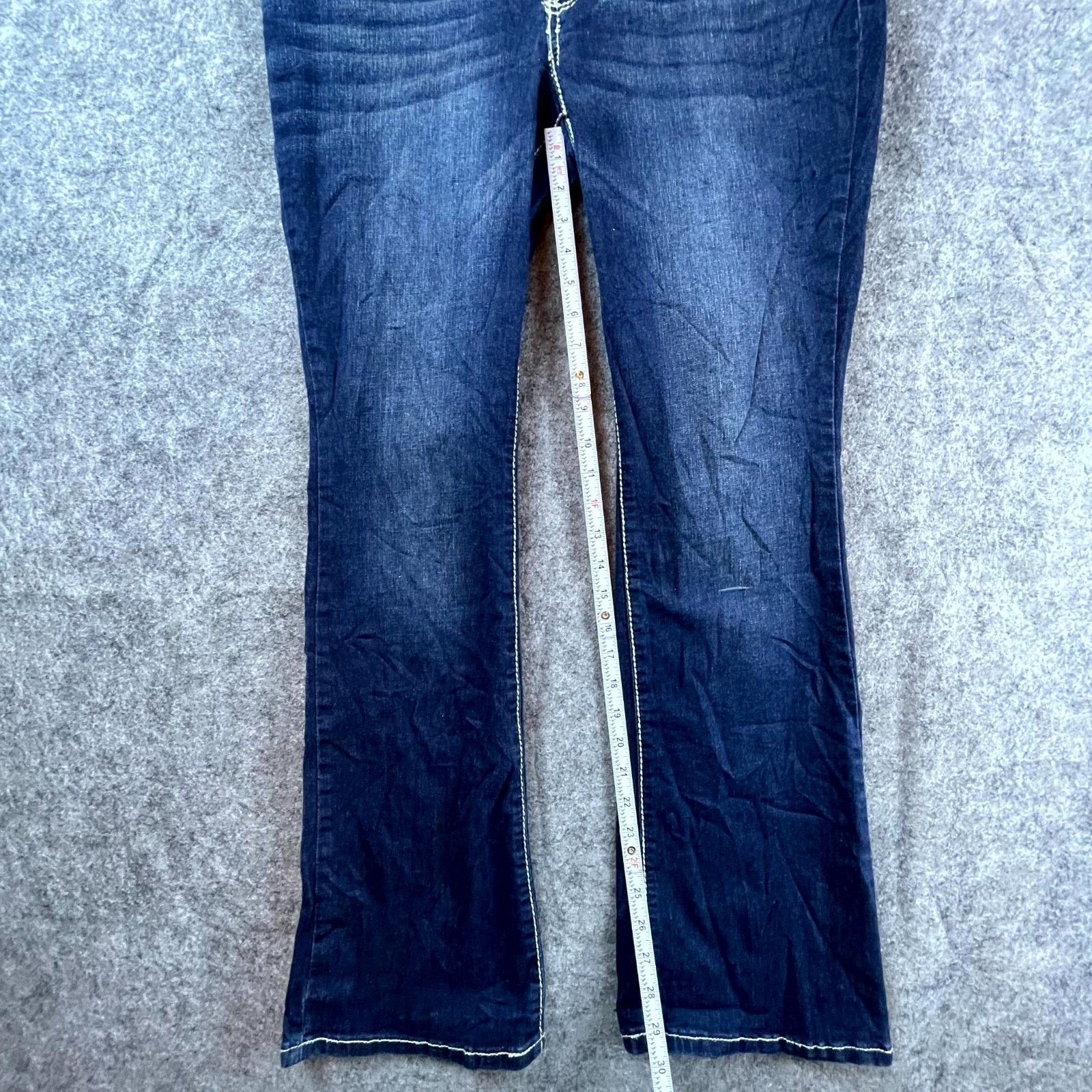 Apt. 9 Apt.9 Jeans Women 34 Y2K Flap Pockets Rhinestones Bootcut Size 34" / US 12 / IT 48 - 7 Thumbnail