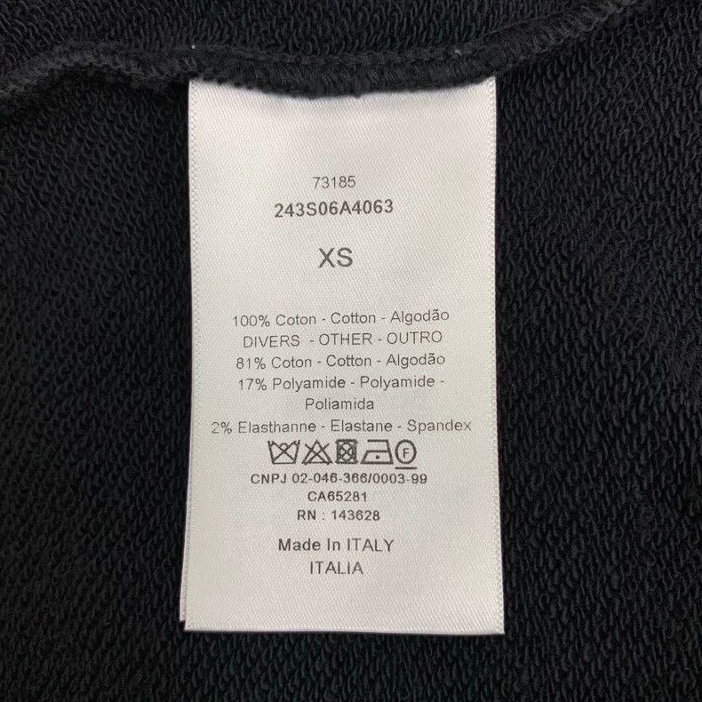 Dior Dior Black letter pattern printed cotton hooded drawstring Size XS / US 0-2 / IT 36-38 - 7 Thumbnail