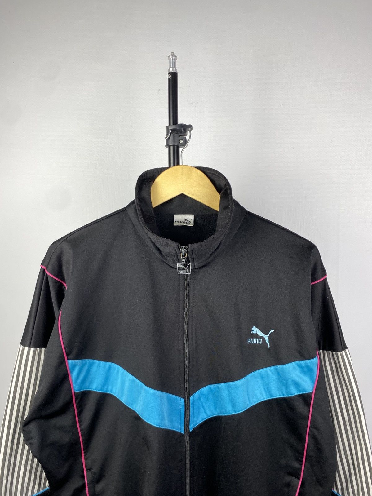 Puma × Vintage Vintage 90’s PUMA Sport Long Sleeve Track Full Zip Jacket L Size US L / EU 52-54 / 3 - 2 Thumbnail