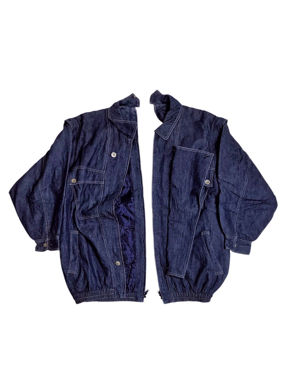 Japanese Brand × Vintage Hi-Meric Vintage Detachable Denim Jacket Size US XL / EU 56 / 4 - 1 Thumbnail