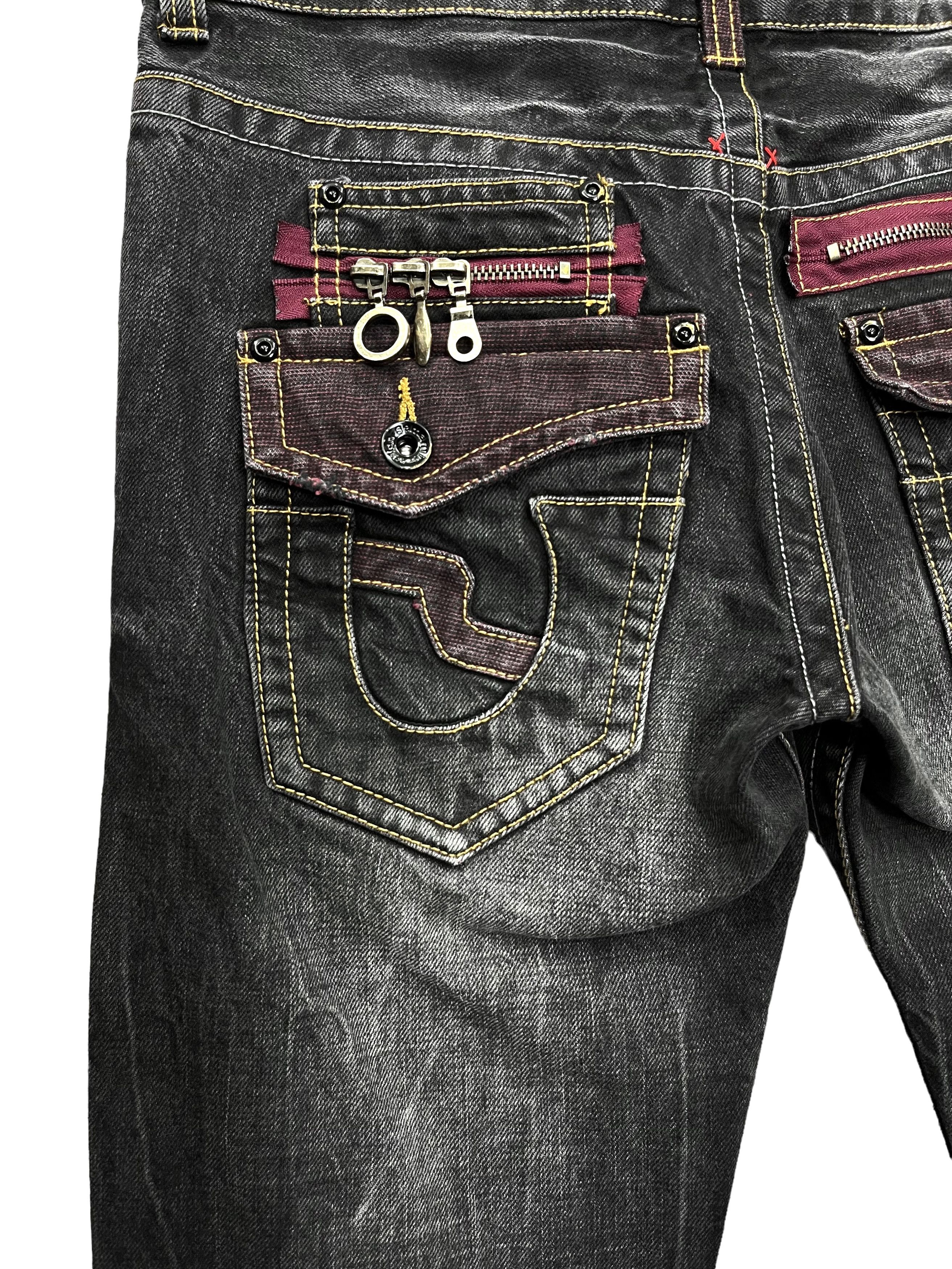 semanticdesign FYE🤘🏼SEMANTIC DESIGN Punk Multi Head Zipper Clawmark Flare Size US 30 / EU 46 - 11 Thumbnail