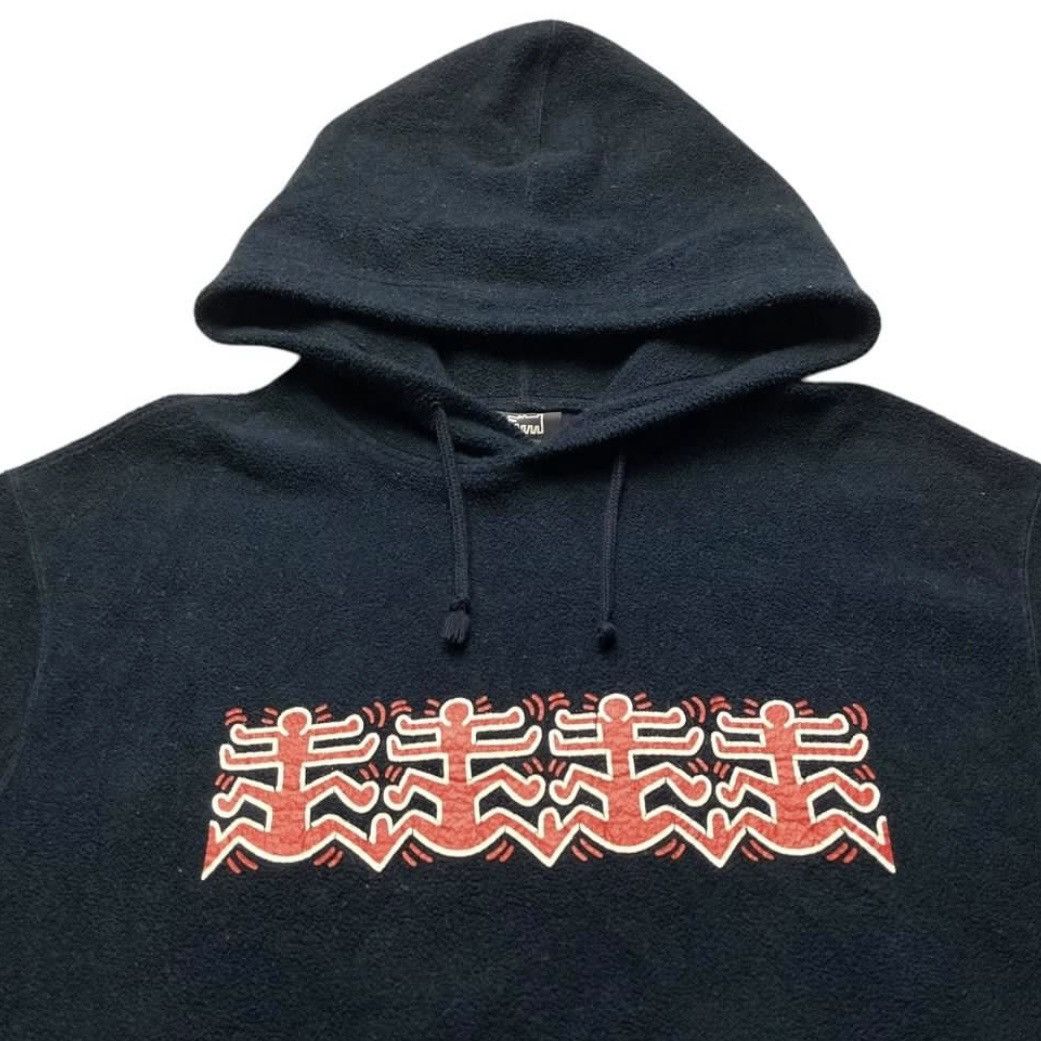 Keith Haring VINTAGE KEITH HARING POP ART FLEECE HOODIE SWEATER Size US XL / EU 56 / 4 - 3 Thumbnail