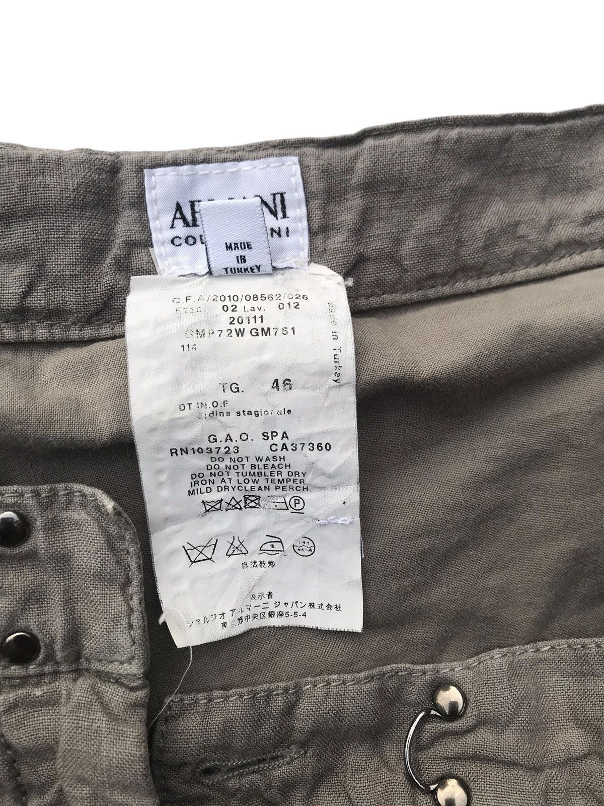 Armani Armani Collezioni Women Casual Pants Size 34" / US 12 / IT 48 - 9 Thumbnail