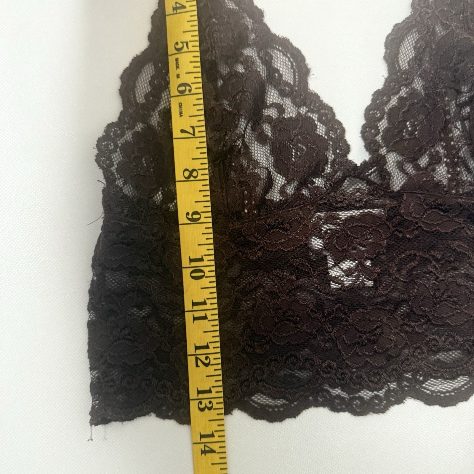 Other Foxers Cami Bralette Brown Floral embroidery Lace Camisole Size ONE SIZE - 8 Thumbnail