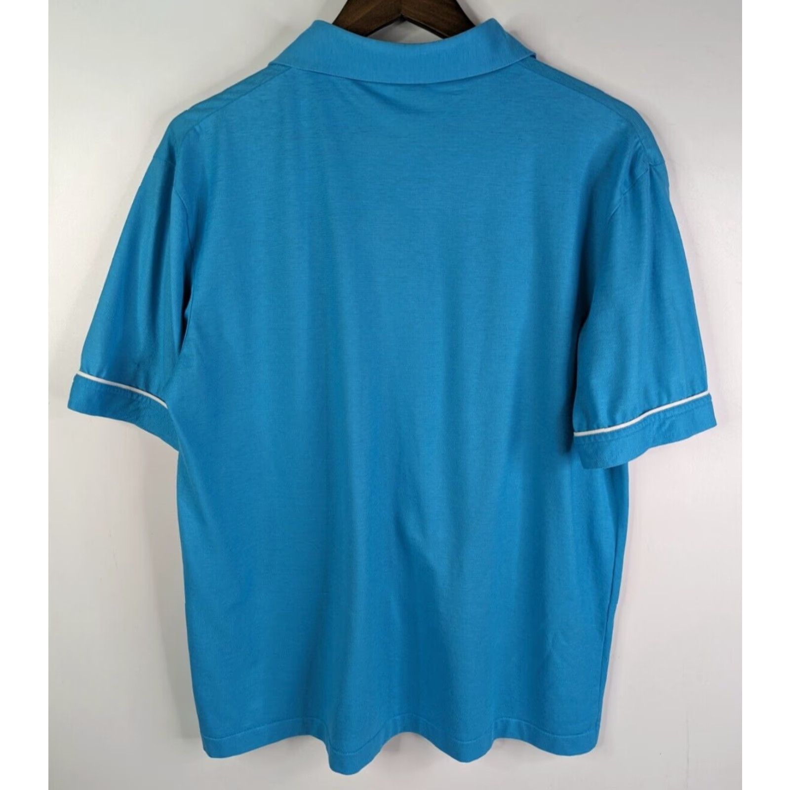 Tori Richard VINTAGE Tori Richard Polo Shirt Mens Large Light Blue Honolulu Hawaii Pocket Logo Preppy Size US L / EU 52-54 / 3 - 4 Thumbnail