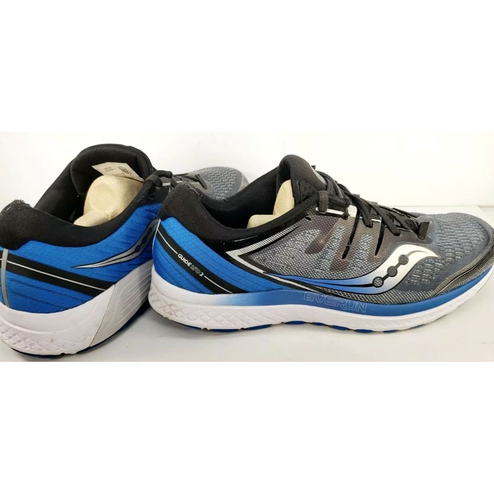 Saucony Saucony Men's Guide ISO 2 Running Shoes Grey Blue Lace Up Low Top 11M Size US L / EU 52-54 / 3 - 5 Thumbnail