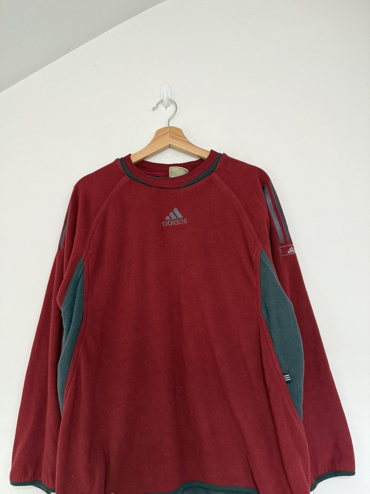 Adidas Vintage retro adidas polar fleece sweater Size US M / EU 48-50 / 2 - 1 Thumbnail