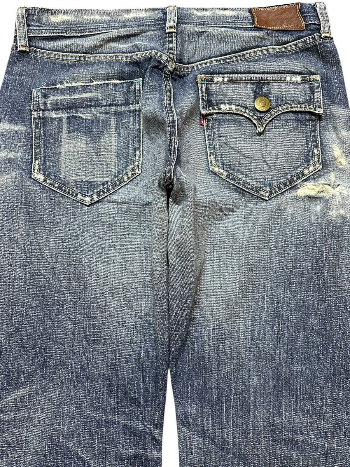 Levi's Vintage Clothing Vintage Levi’s 705-03 Selvedge Faded Whiskers Grunge Denim Size US 31 - 8 Thumbnail