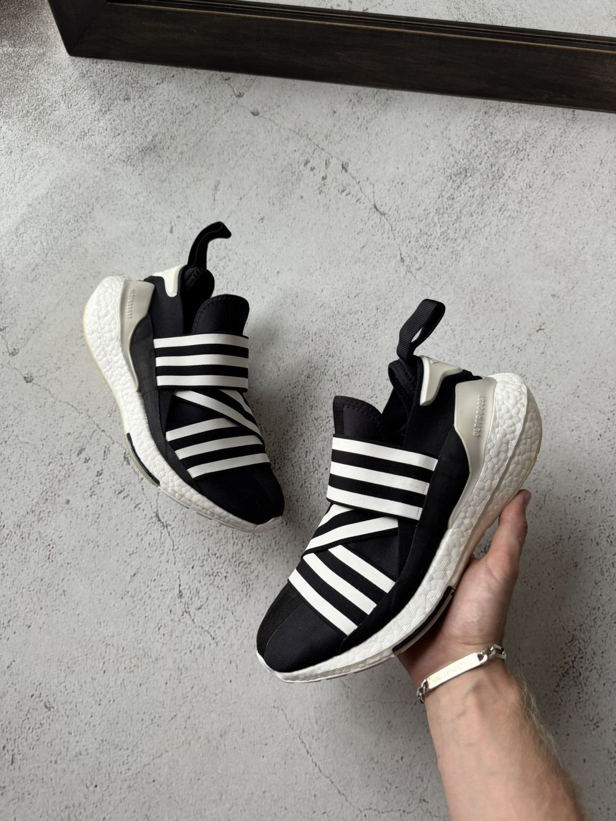 Adidas Yohji Yamamoto Y-3 Stripes Black Ultraboost 22 Shoes