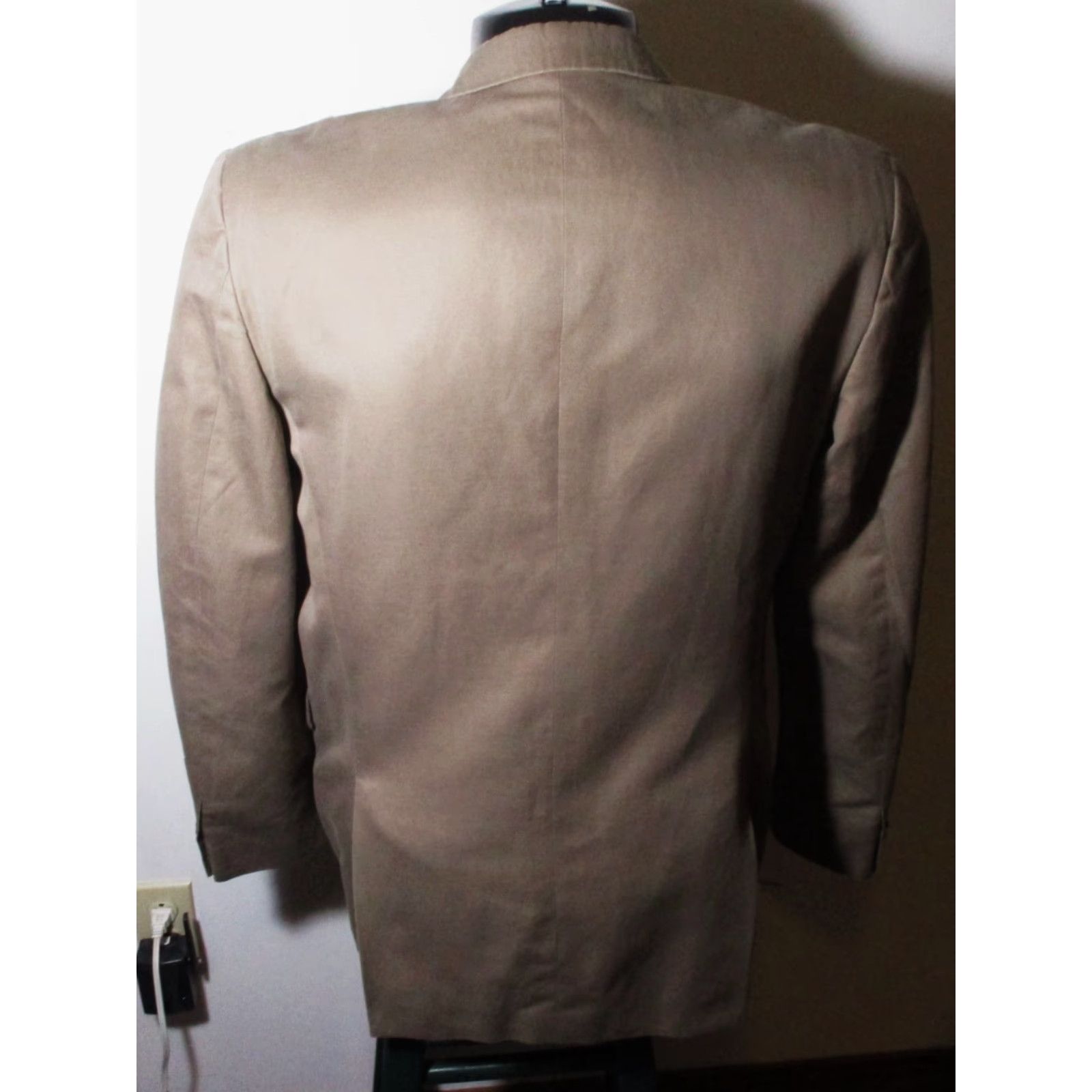 Banana Republic Banana Republic Blazer Jacket Mens 42 Long Khaki Linen Size 42R - 5 Thumbnail