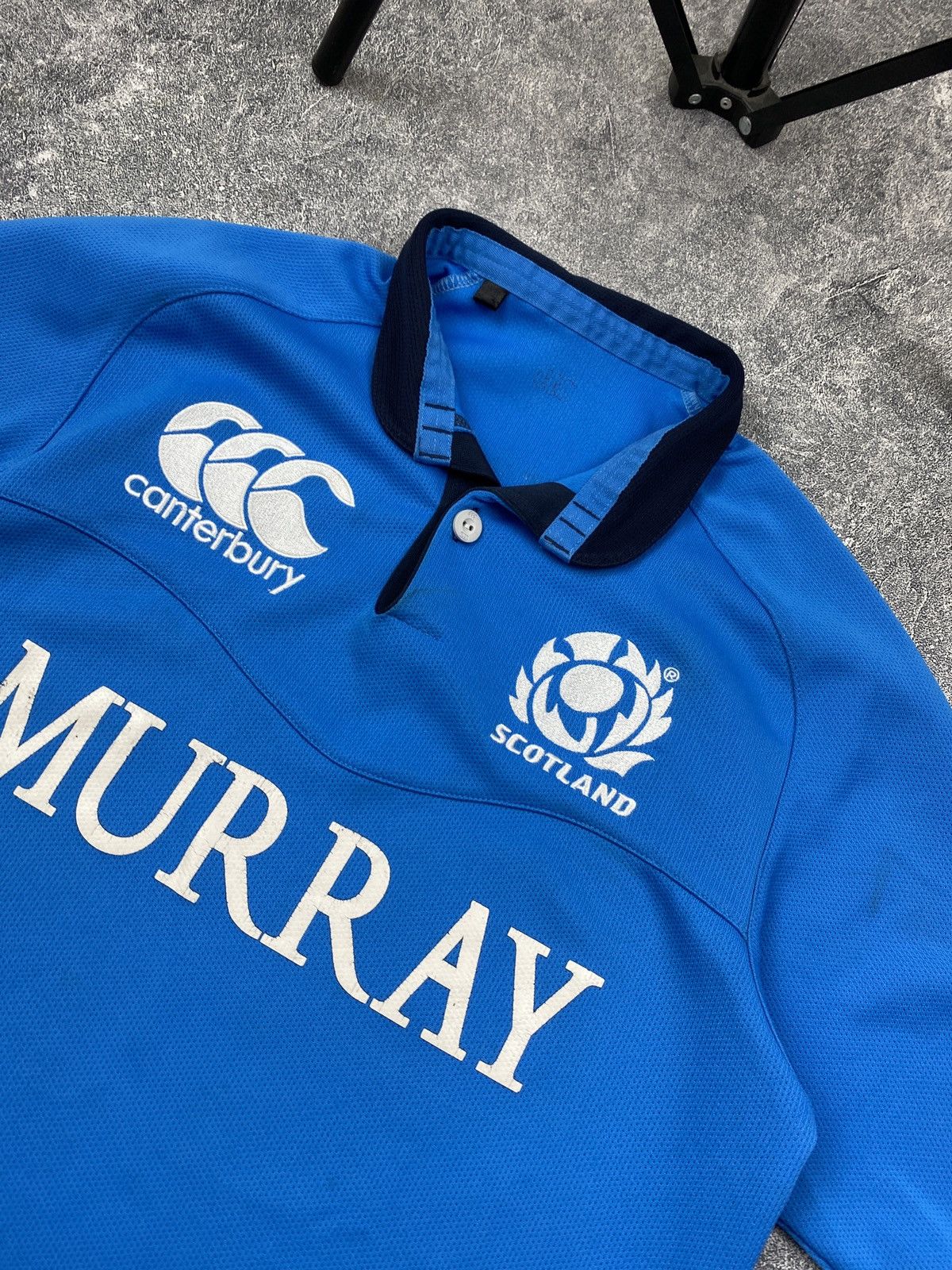 Canterbury of New Zealand × Vintage Vintage CANTERBURY SCOTLAND Murray Rugby Shirt Short Sleeve Size US S / EU 44-46 / 1 - 4 Thumbnail