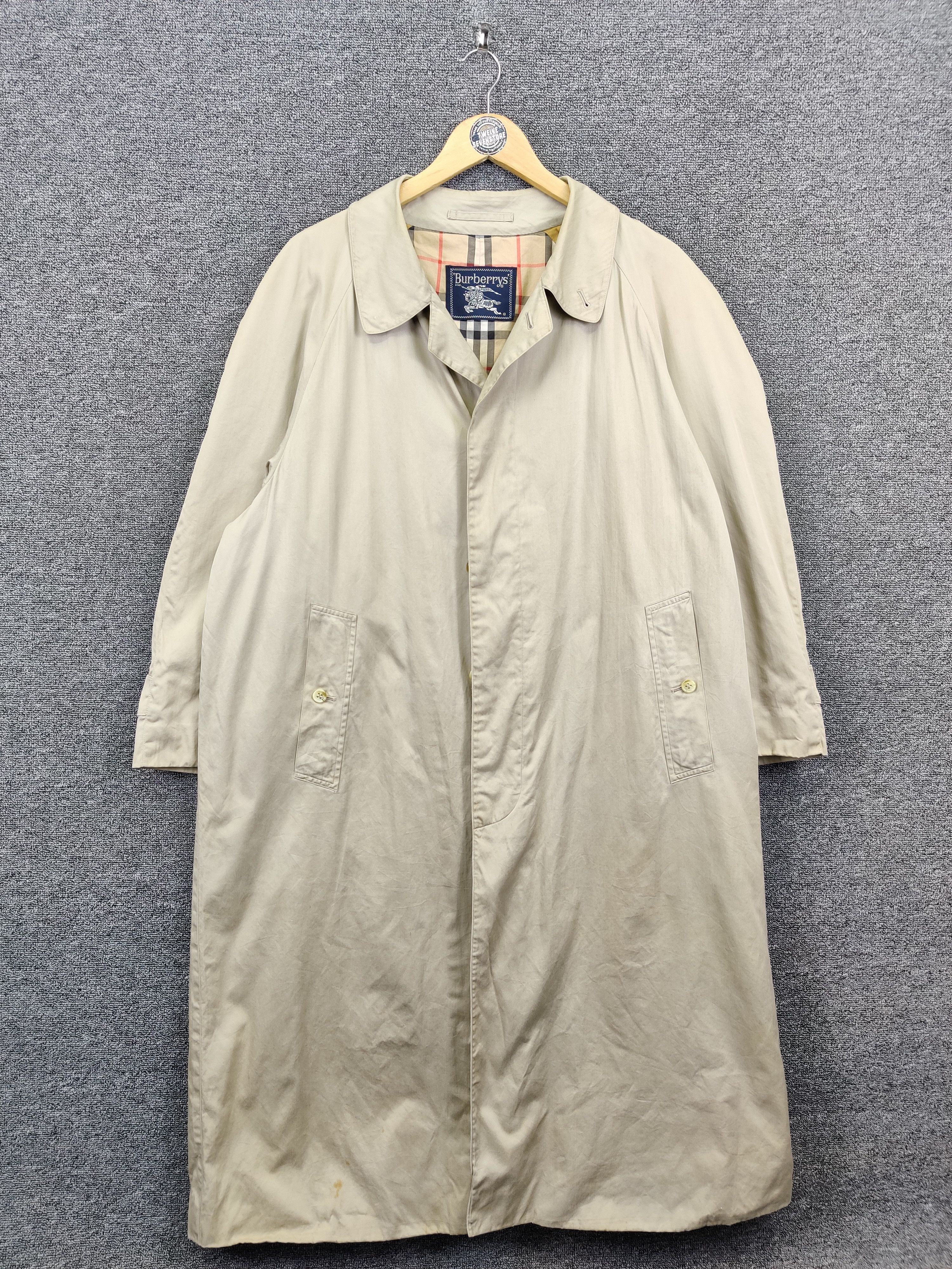 Burberry Vintage Burberry Nova Check Trench Coat Size US XL / EU 56 / 4 - 1 Thumbnail