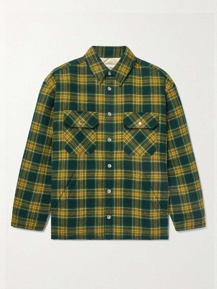 Celine o1bcso1str0824 Loose Shirt in Green/Yellow Size US S / EU 44-46 / 1 - 1 Thumbnail