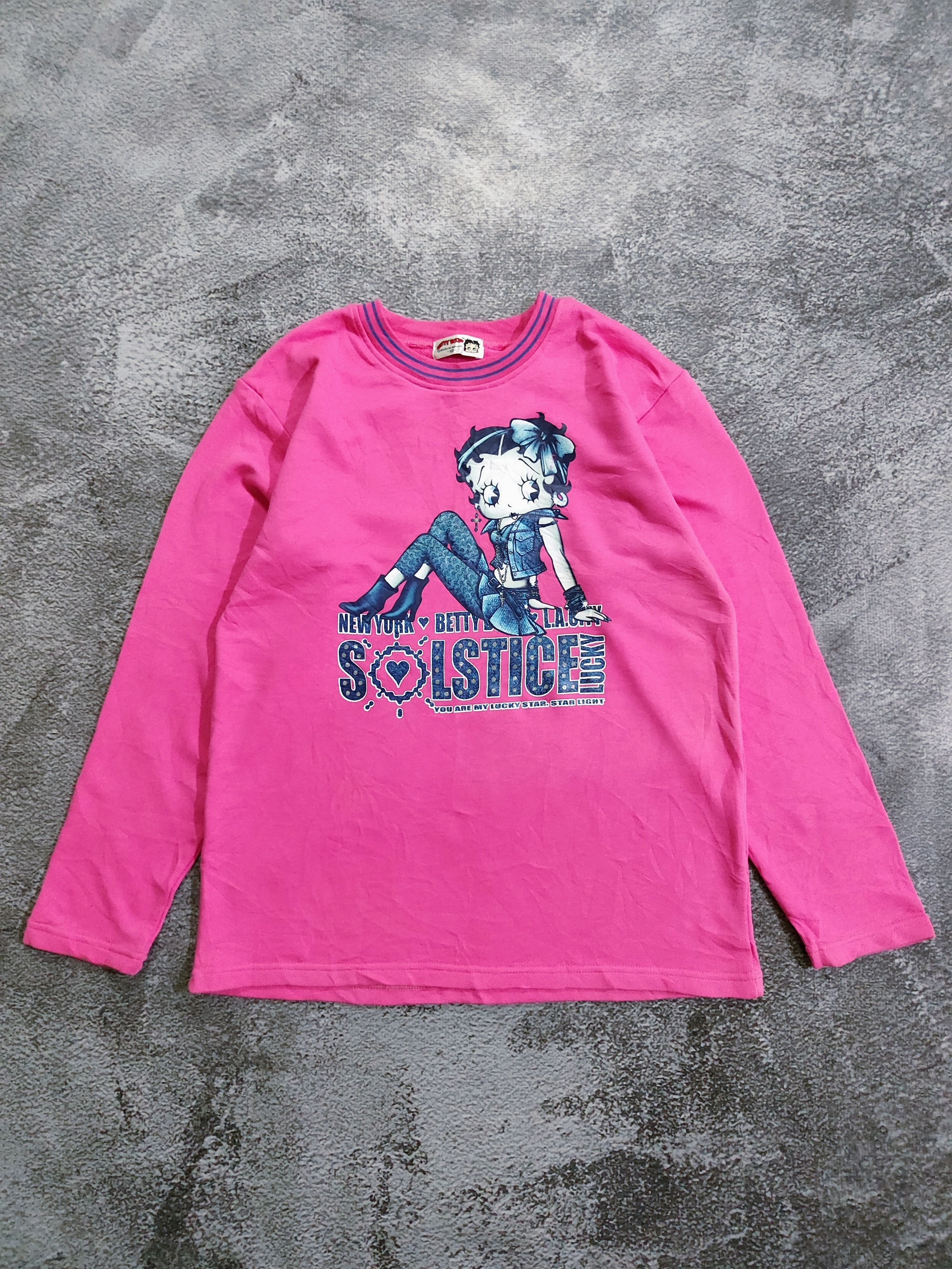 Japanese Brand Vintage Betty Boop Punk Style Long Sleeve Size M / US 6-8 / IT 42-44 - 2 Thumbnail