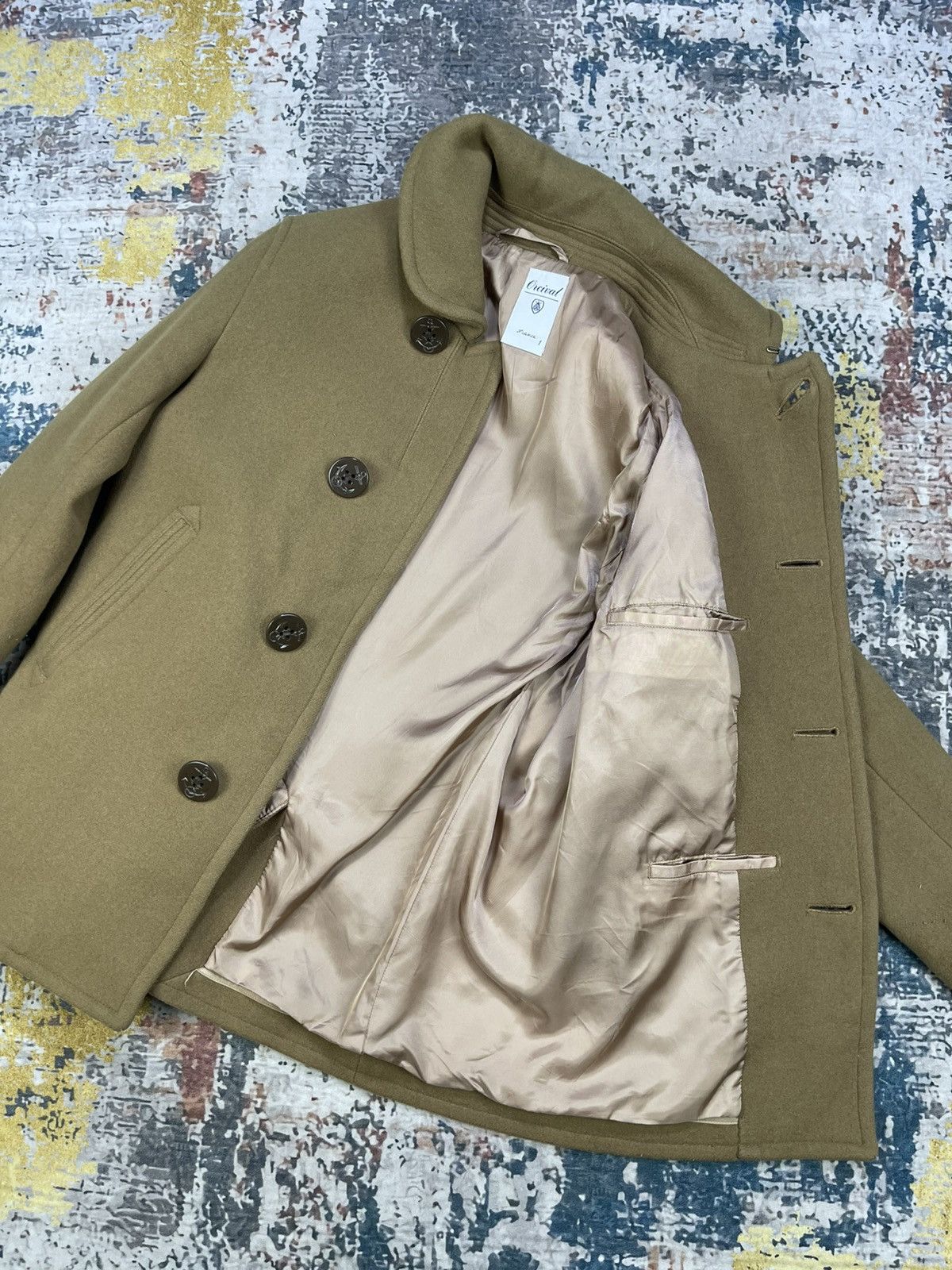 Orcival Orcival Melton Wool Single Breasted Peacoat Size XS / US 0-2 / IT 36-38 - 6 Thumbnail