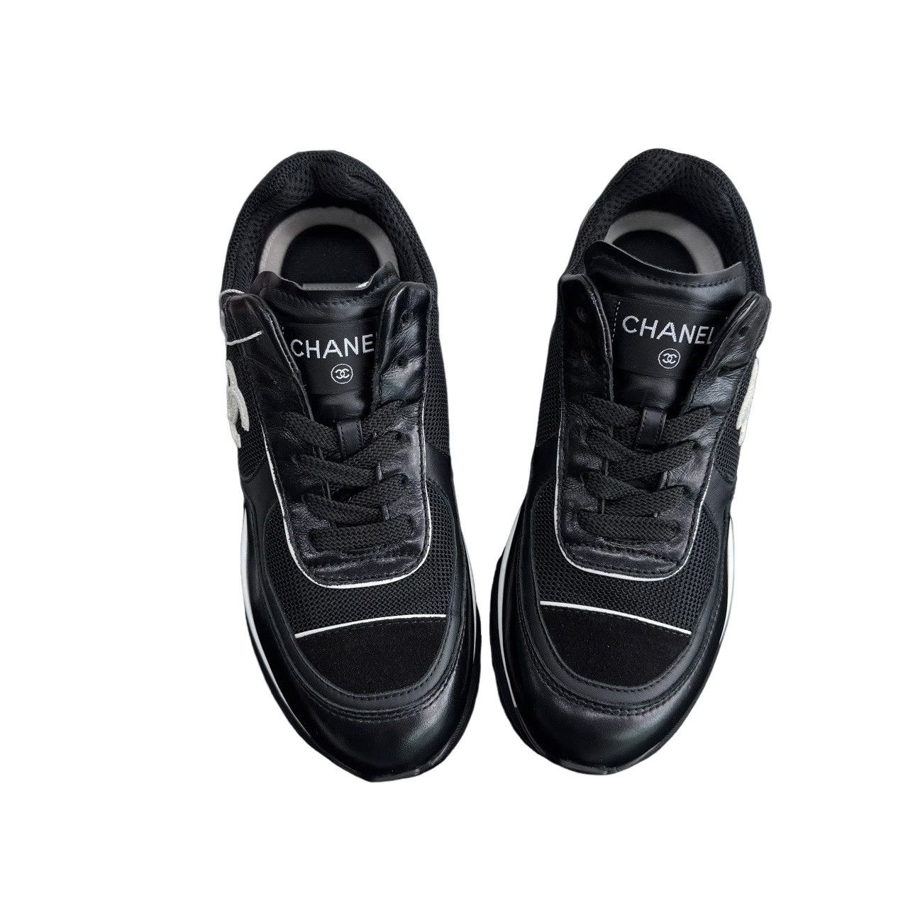 Chanel Chanel CC Logo Platform Low-Top Sneakers Size 37 Size US 7 / IT 37 - 1 Thumbnail