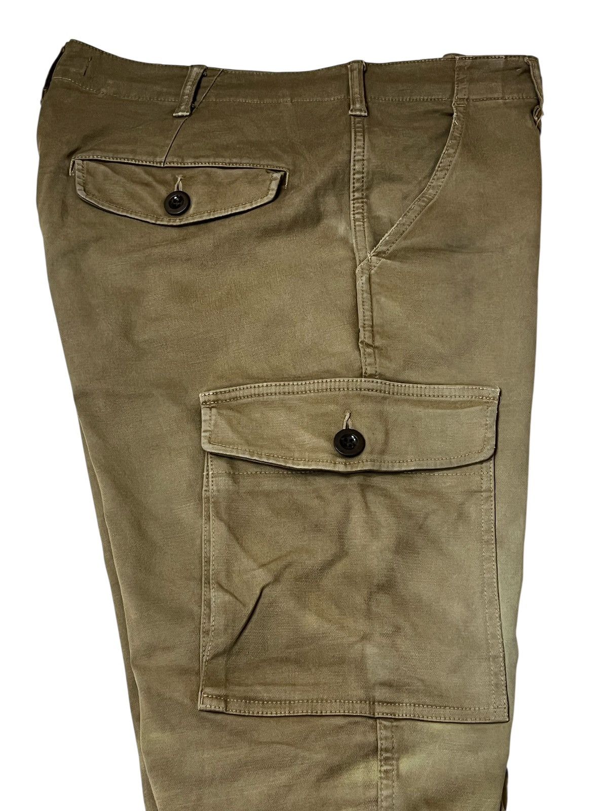 Johnbull Vintage JOHNBULL brown faded baker cargo pants Size US 35 - 11 Thumbnail