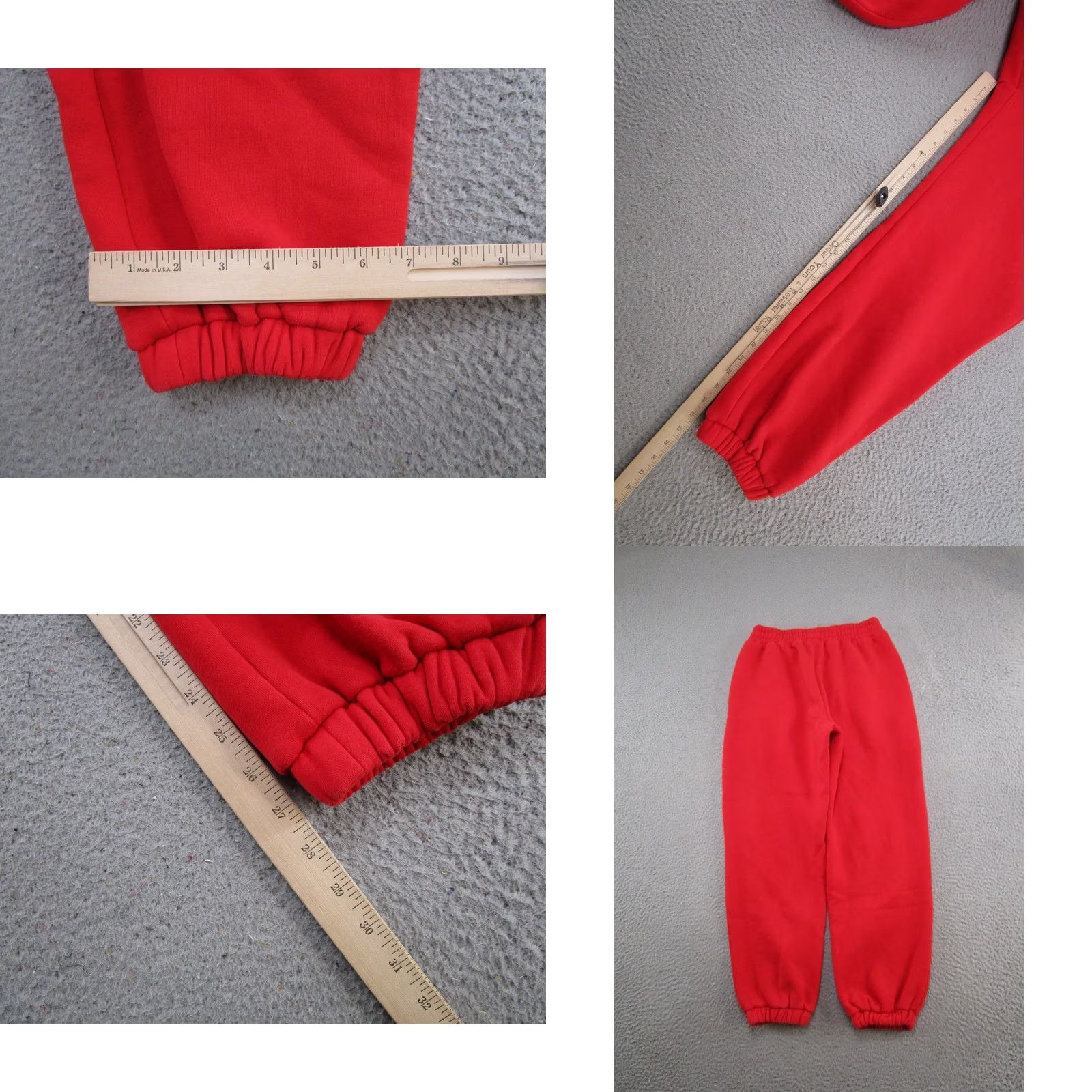 Vintage Comfrt Signature Sweatpants Womens M Medium Red Fleece Pull On Athletic Size 32" / US 10 / IT 46 - 8 Thumbnail