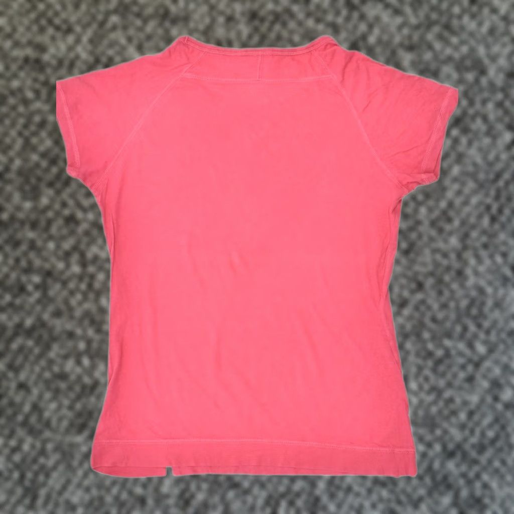 Champion CHAMPION Womens T-Shirt Top L Pink Cotton Graphic Size L / US 10 / IT 46 - 1 Thumbnail