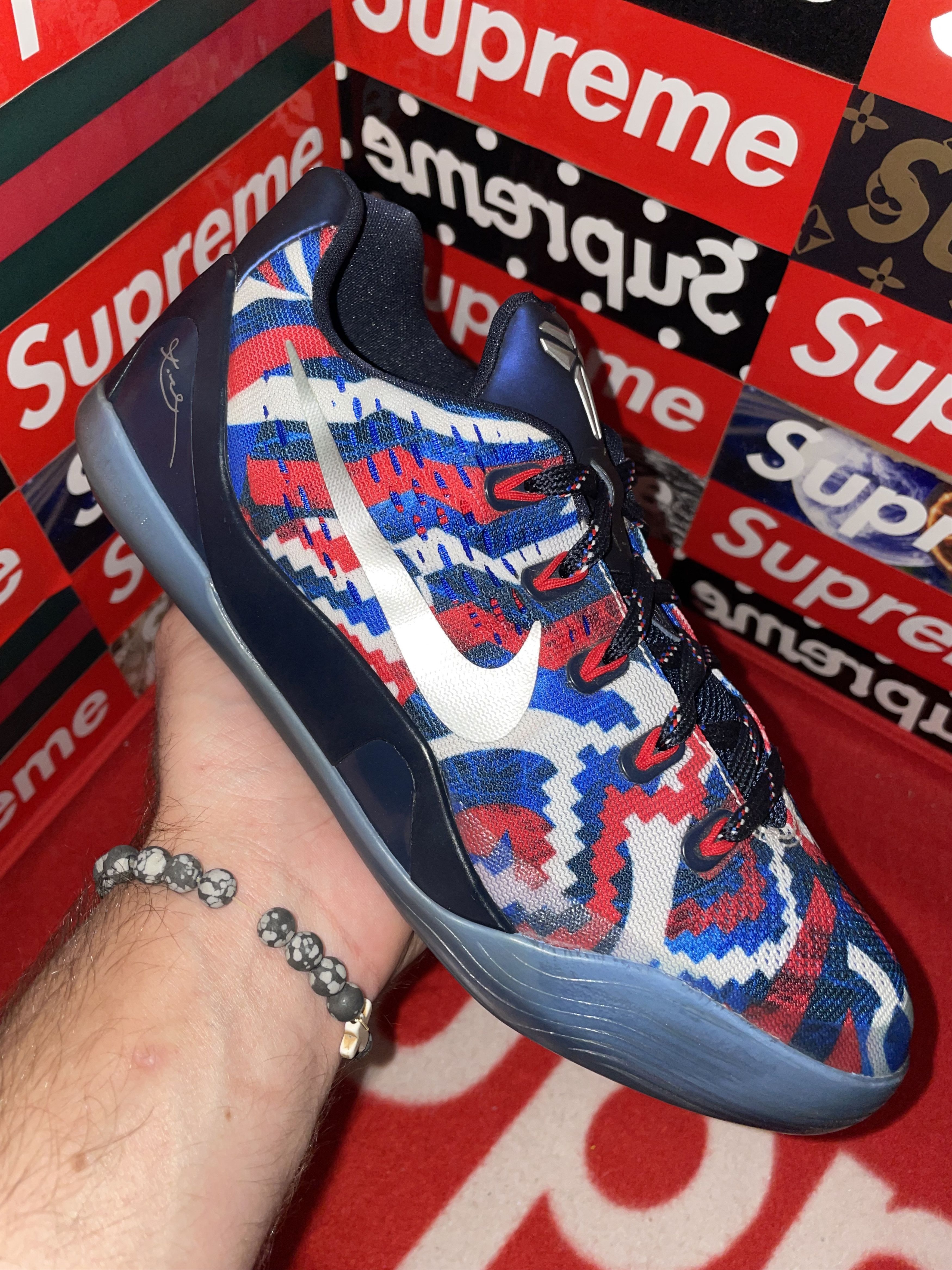 Nike Nike Kobe 9 EM GS 'Independence Day' 653593-100 size 6y Size US 6 / EU 39 - 8 Thumbnail