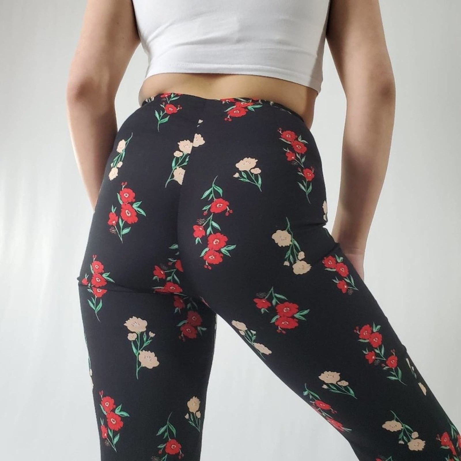 Forever 21 Forever 21 Floral Wide Leg Pants - S Size 27" / US 4 / IT 40 - 3 Thumbnail