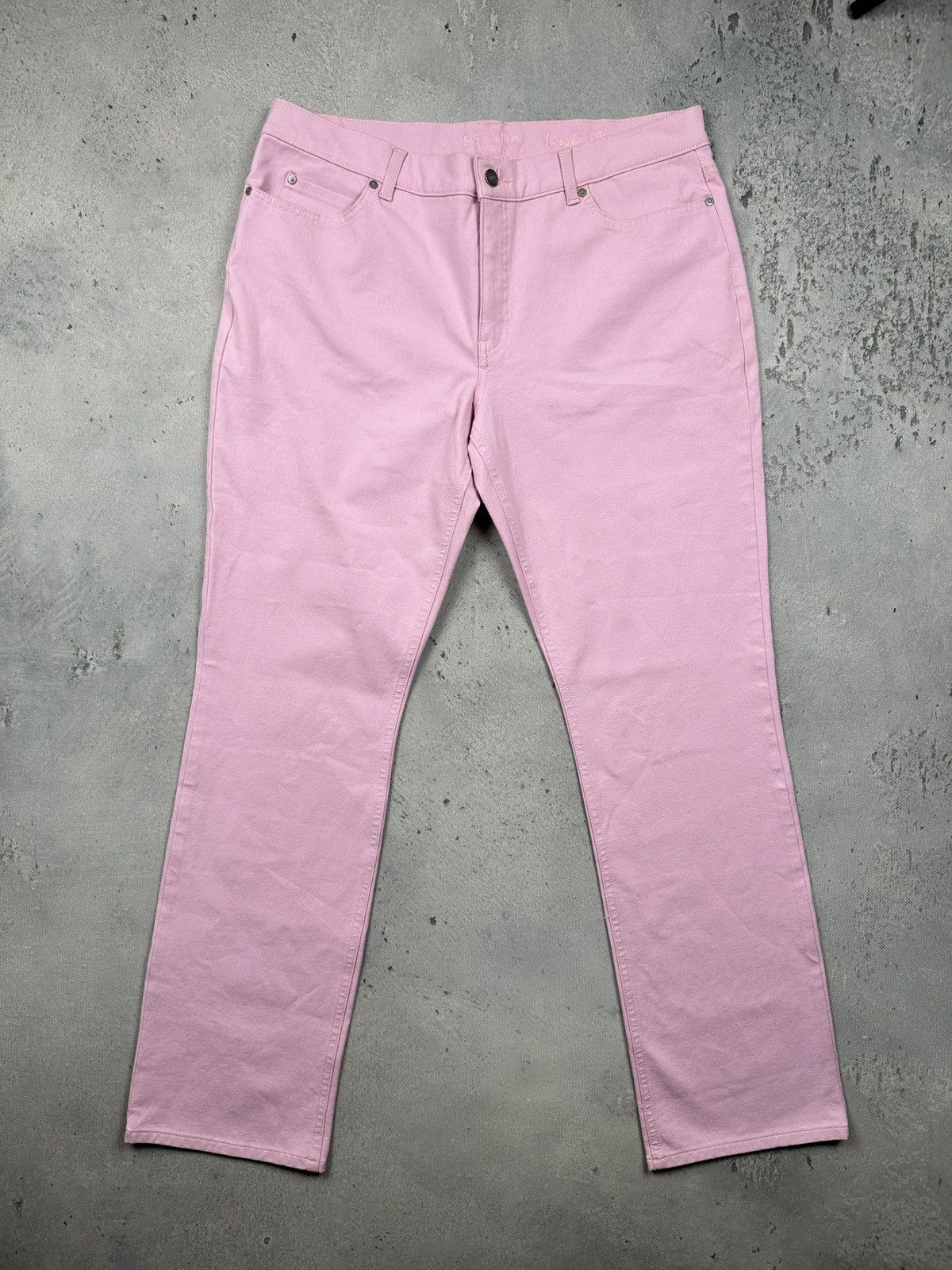 Escada Sport Escada Sport Linda Slim High Rise Pink Jeans Cream Rose Lux Size 36" / US 14 / IT 50 - 3 Thumbnail