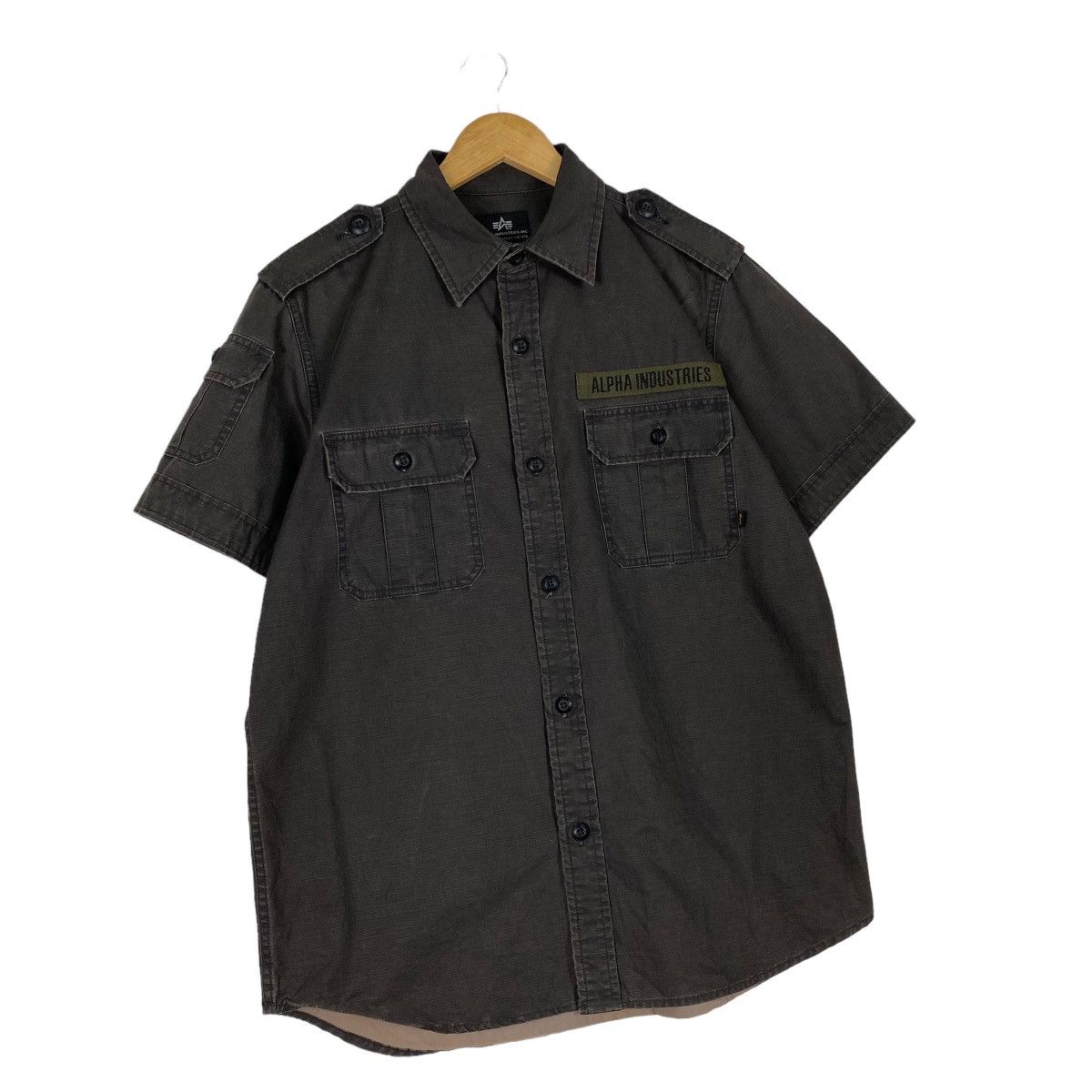 Alpha Industries × Japanese Brand Alpha Industries Military Shirt Size M Size US L / EU 52-54 / 3 - 3 Thumbnail