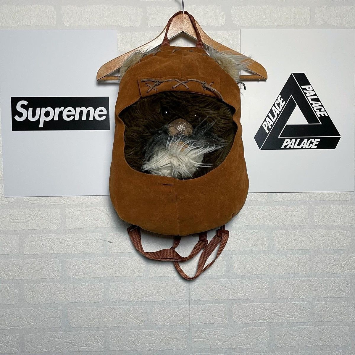 Vintage Backpack Star Wars Ewok Stormtrooper Head Y2k Style