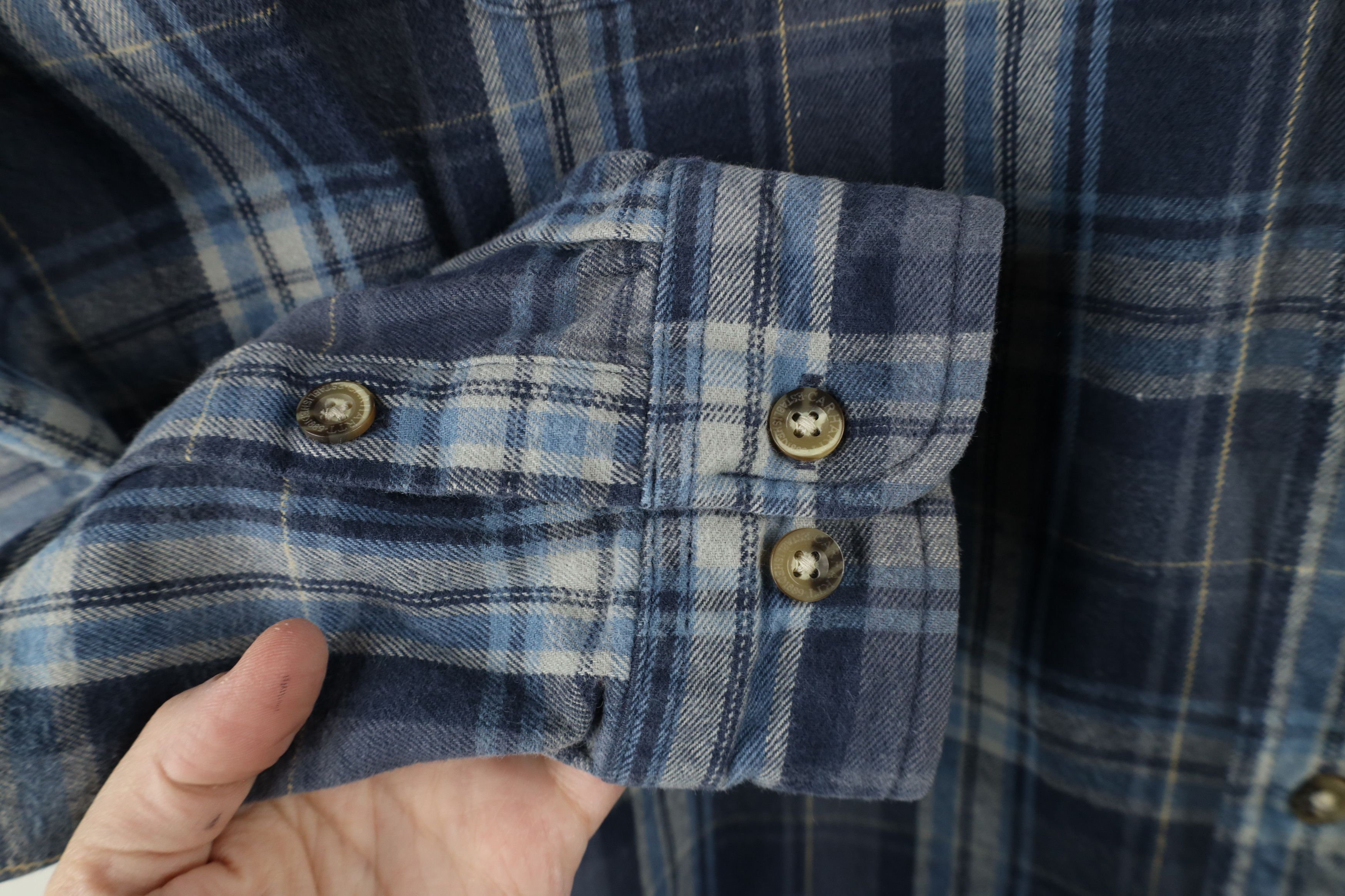 Carhartt × Vintage Vintage Carhartt Heavyweight Button Shirt Plaid Cotton Size US M / EU 48-50 / 2 - 6 Thumbnail