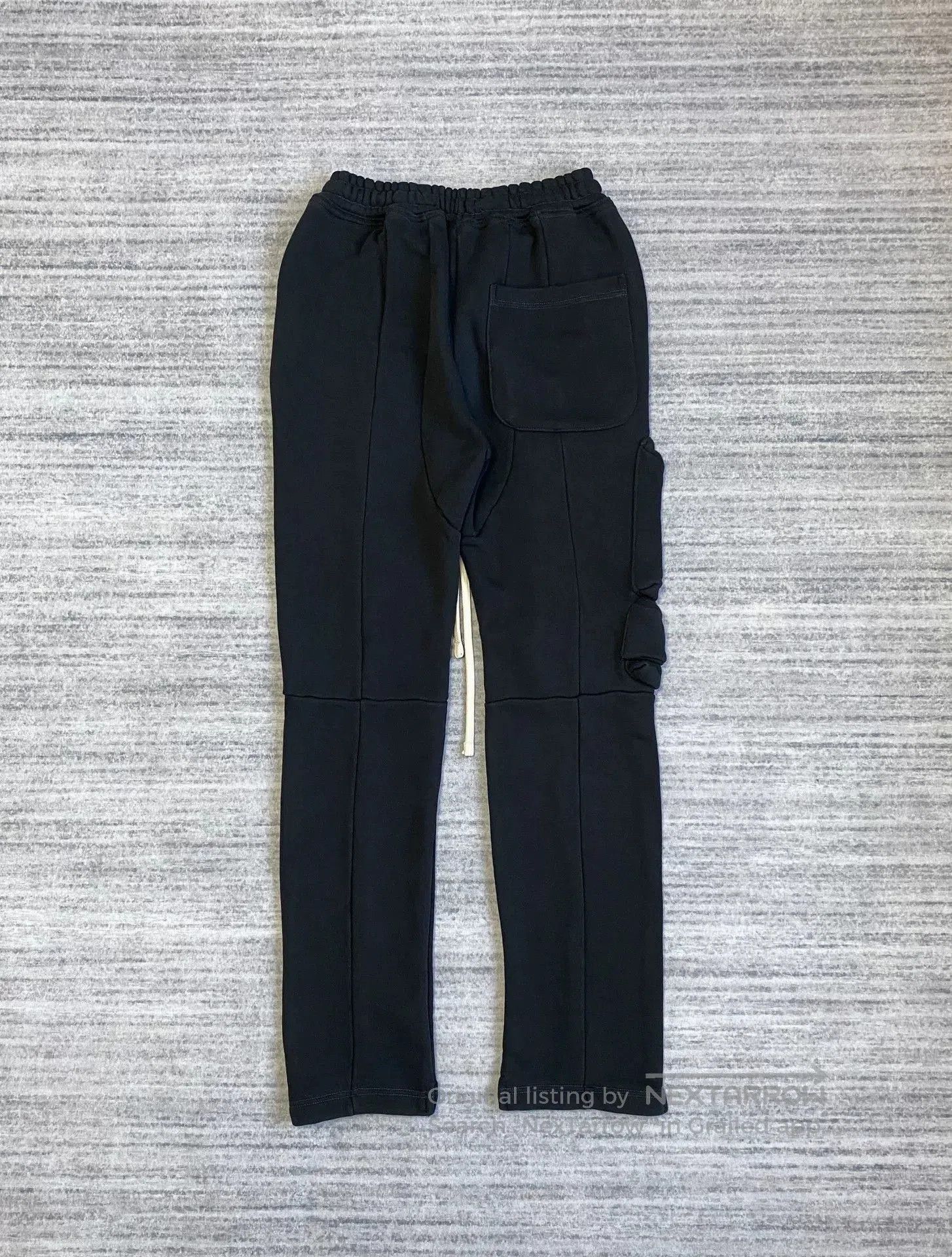 Far Afield black 3D pocket pants with flared hem. Size 23" - 4 Thumbnail