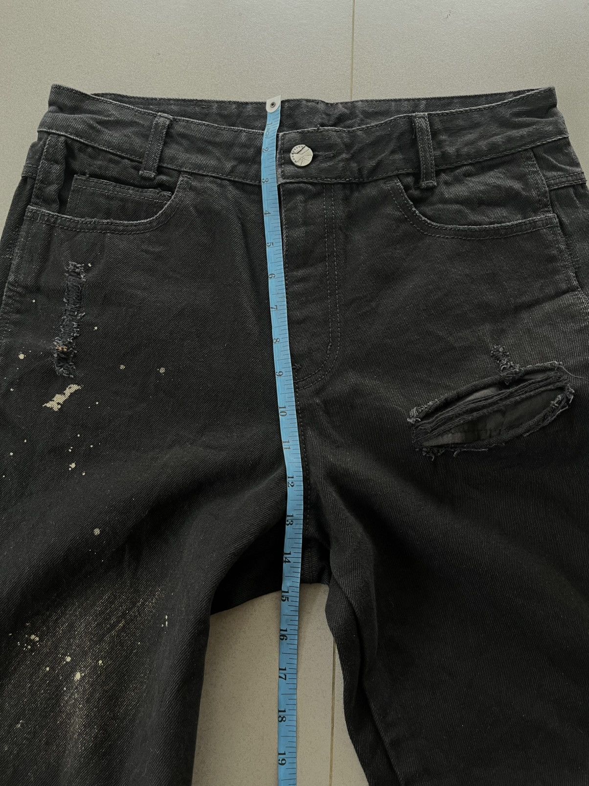 Ader Error SS2022 Ader Error Distressed Faded Paint Spots Denim Pants Size US 32 / EU 48 - 15 Thumbnail