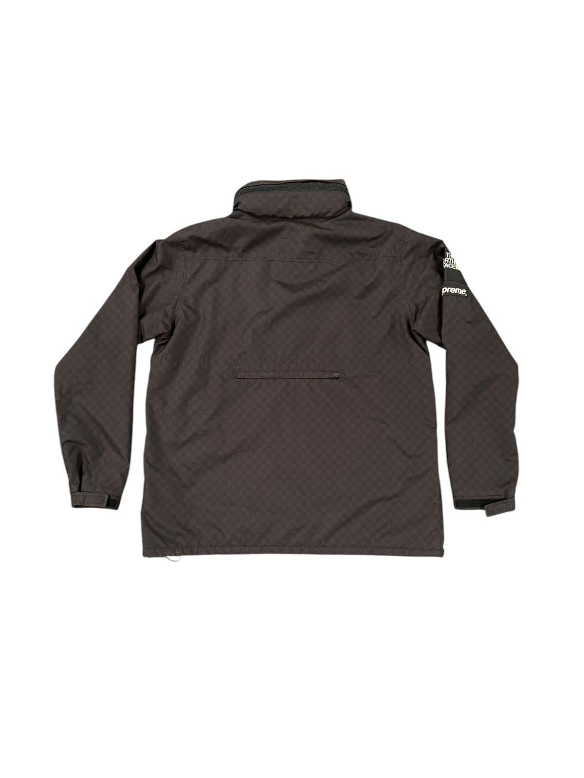 Supreme × The North Face Black Checkered Hooded TNF Pullover Jacket Windbreaker Size US XL / EU 56 / 4 - 2 Thumbnail