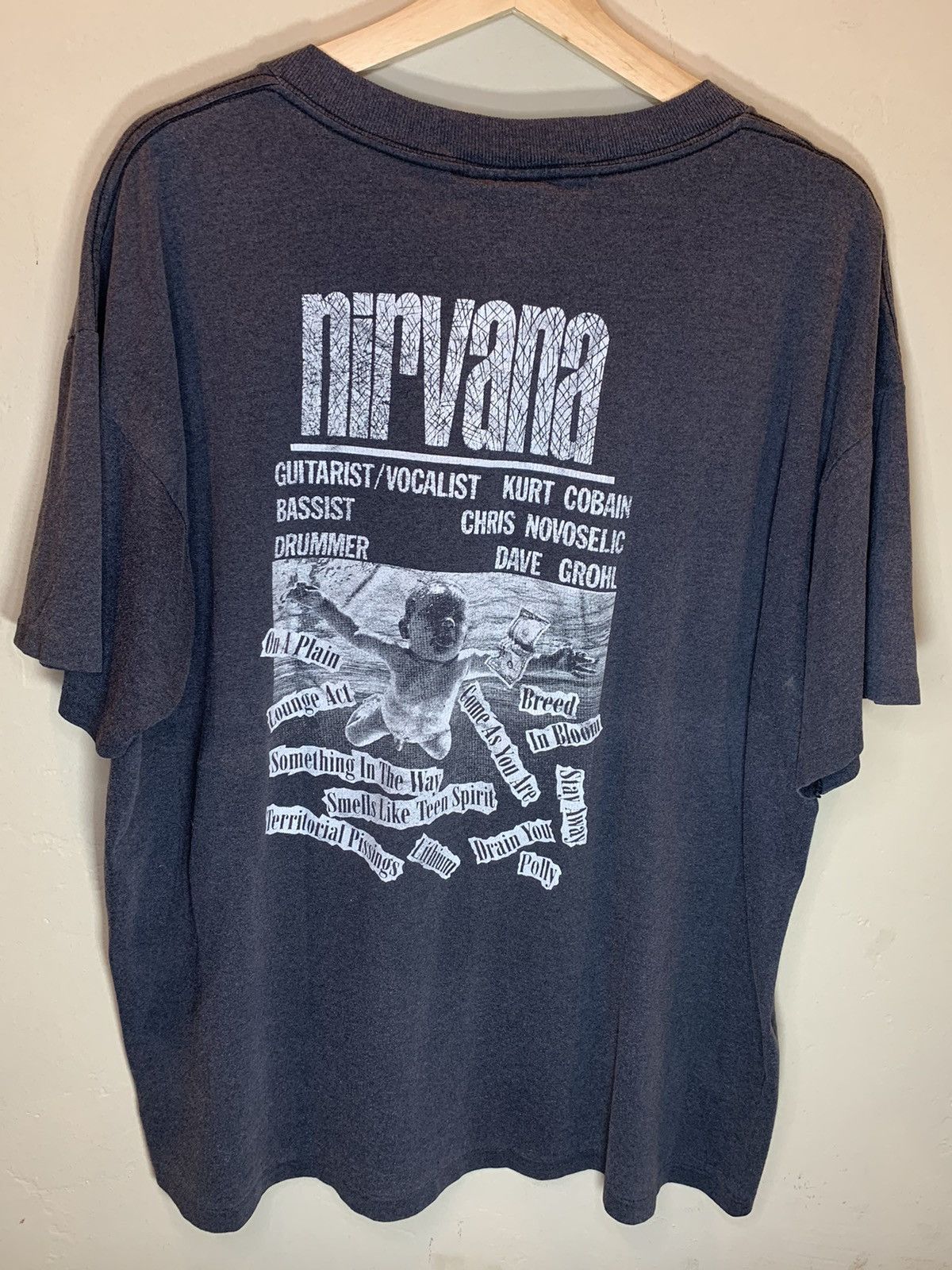 Nirvana RARE* Vintage 1991 Nirvana Nevermind Album Kurt Cobain Shirt Size US XL / EU 56 / 4 - 2 Thumbnail