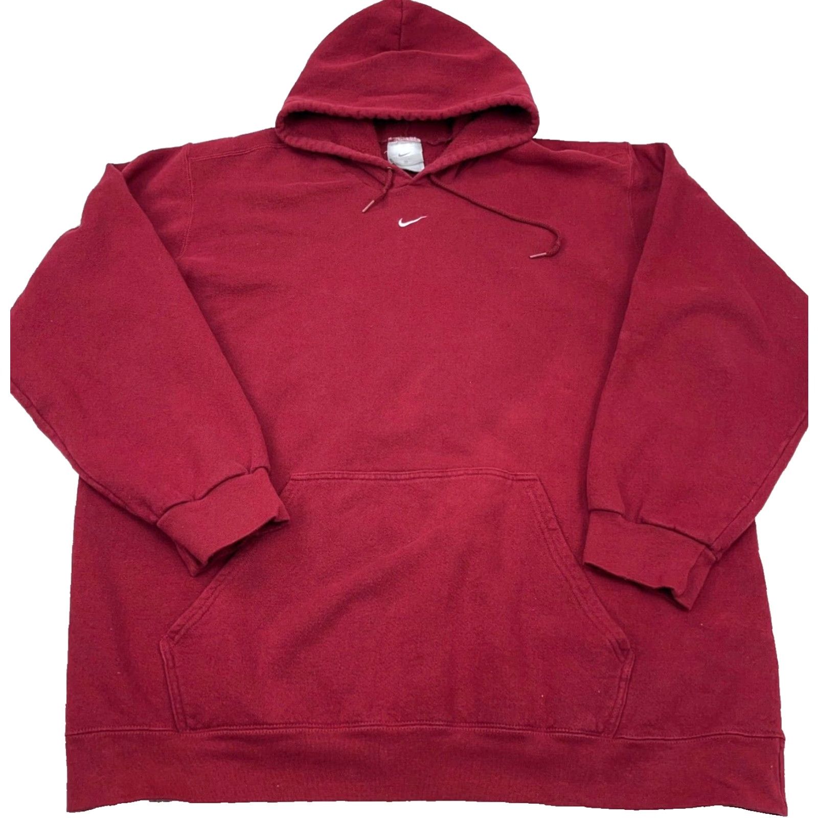 Nike Vintage Nike Hoodie Men XXL 2XL Red Center Swoosh Middle Check Y2K Travis Scott Size US XXL / EU 58 / 5 - 2 Thumbnail